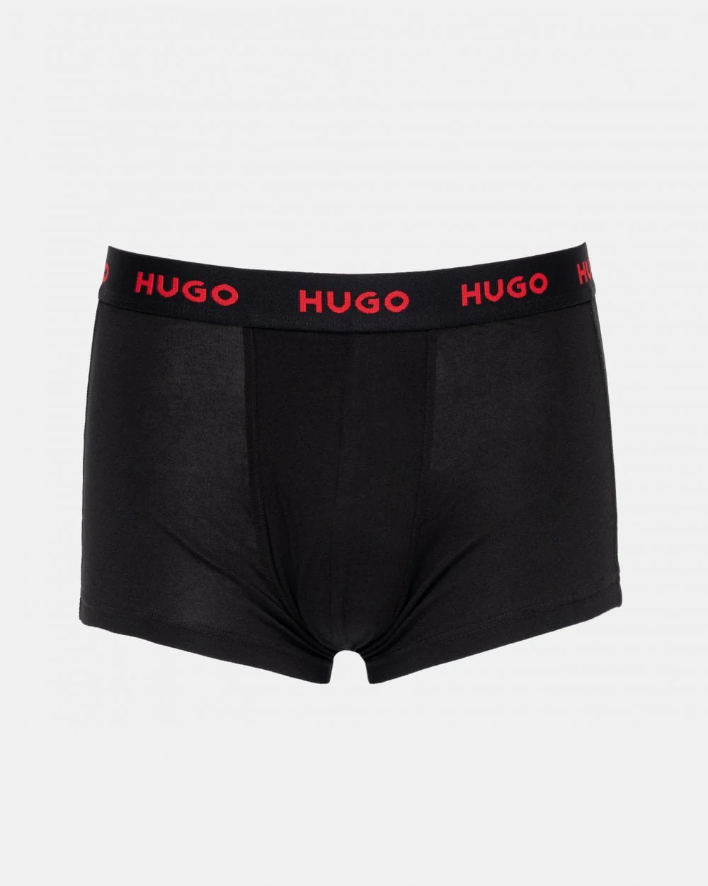 HUGO 3-Pack Mens Trunks with Coloured Waistbands - Black 010 - Image 4
