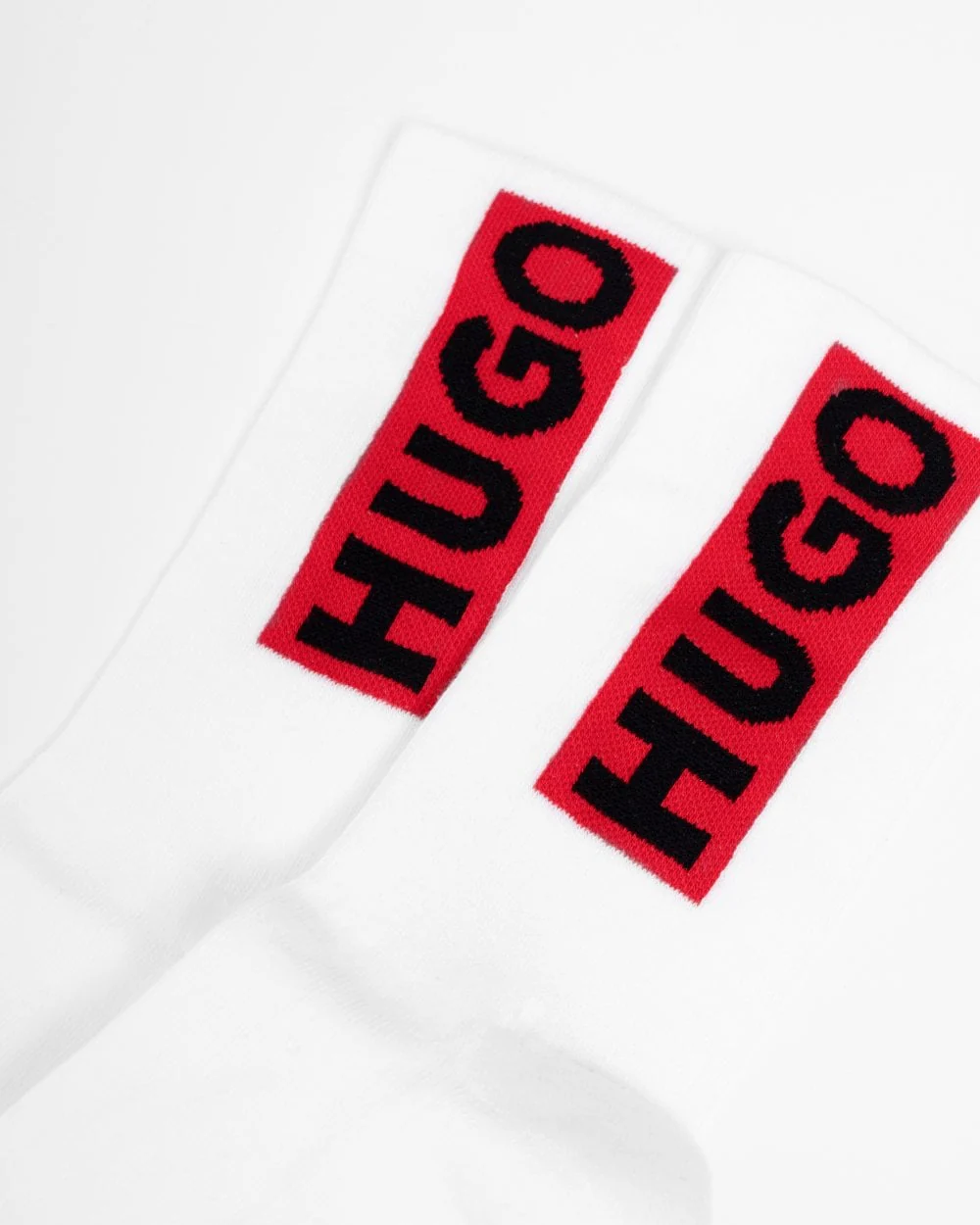 HUGO 3 Pack QS Logo Design Mens Combed Cotton Socks - Image 2