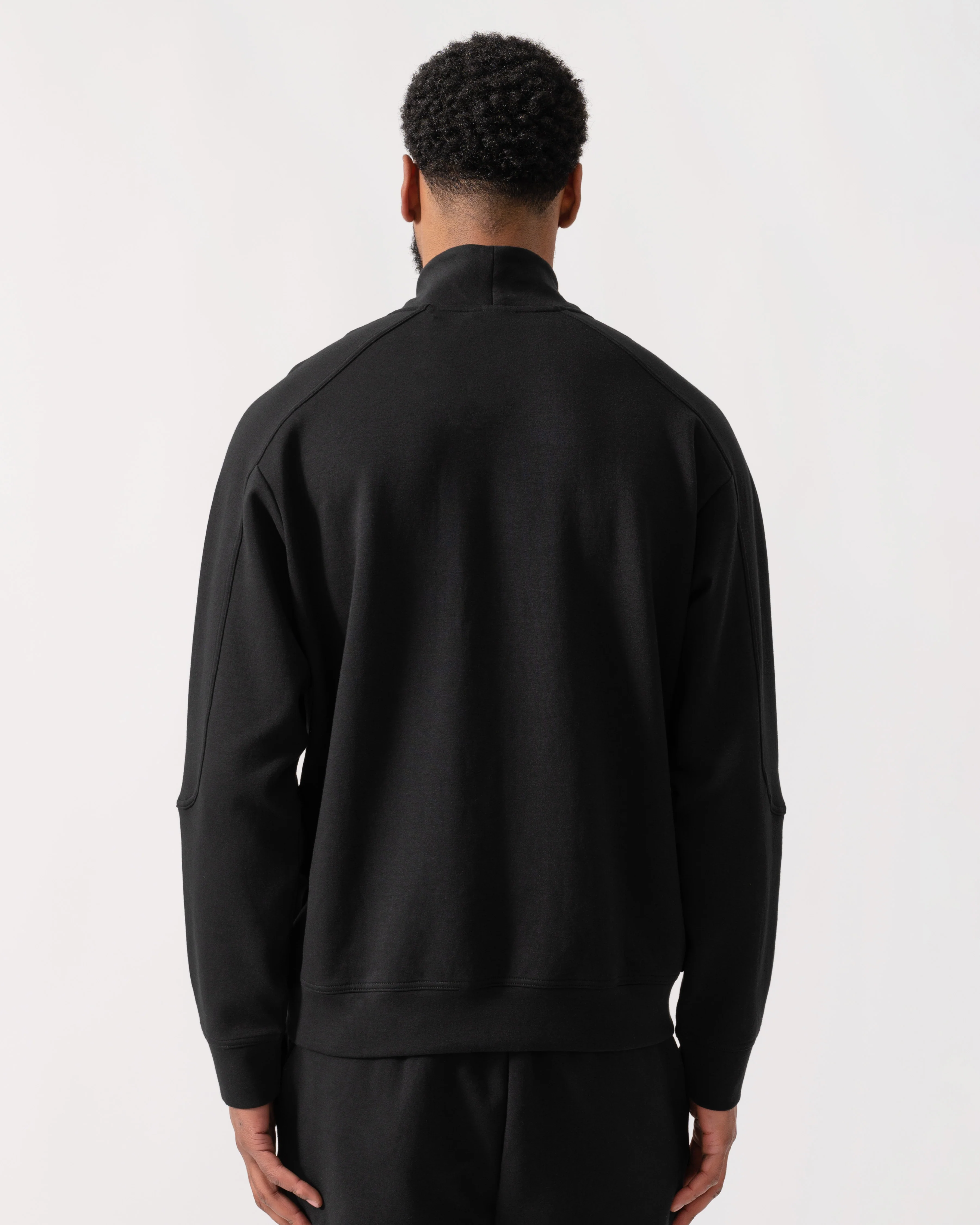 HUGO Atlas Half Zip Loungewear Top - Black 001 - Image 4