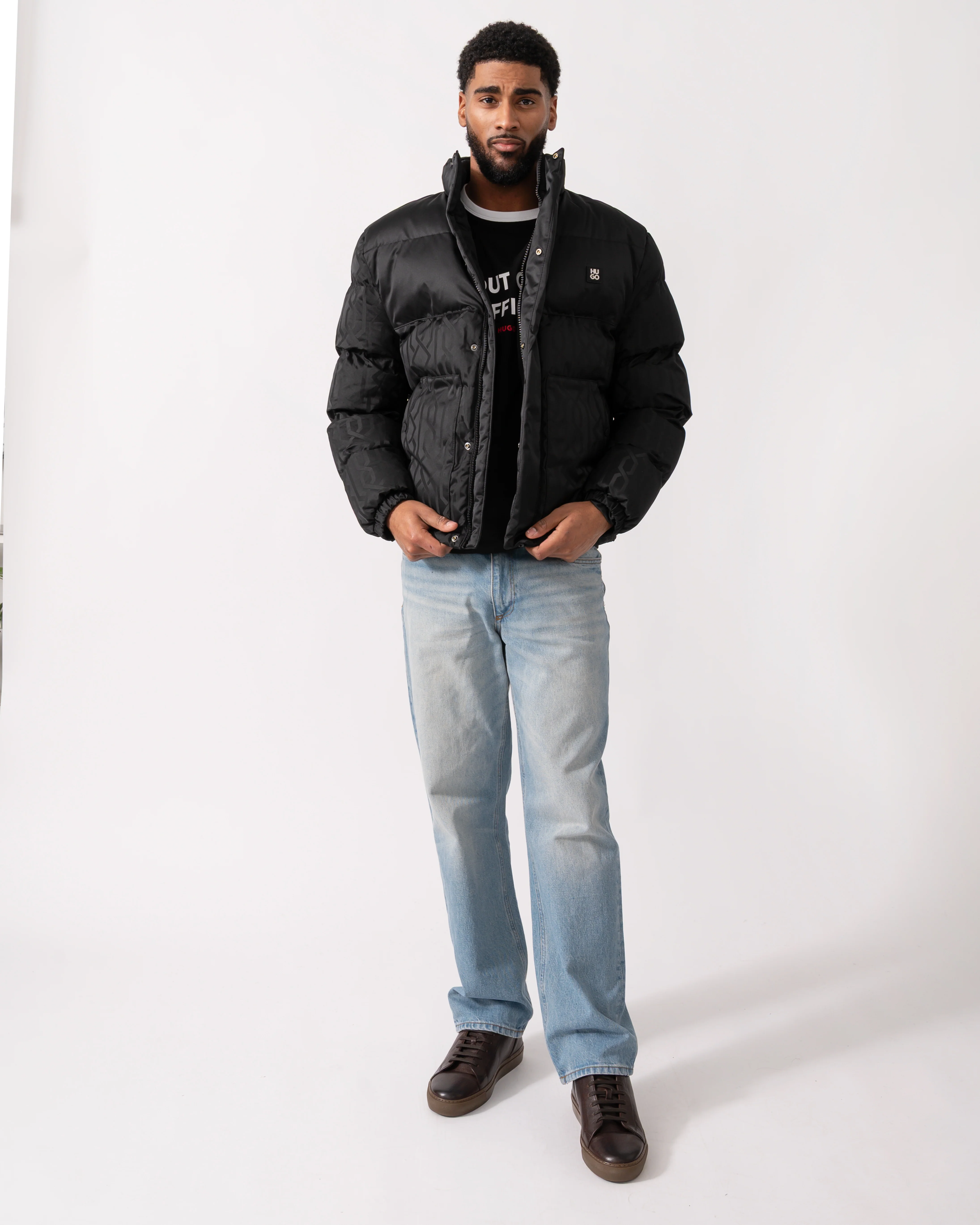 HUGO Balto2541 Mens Jacket - Black 001 - Image 2
