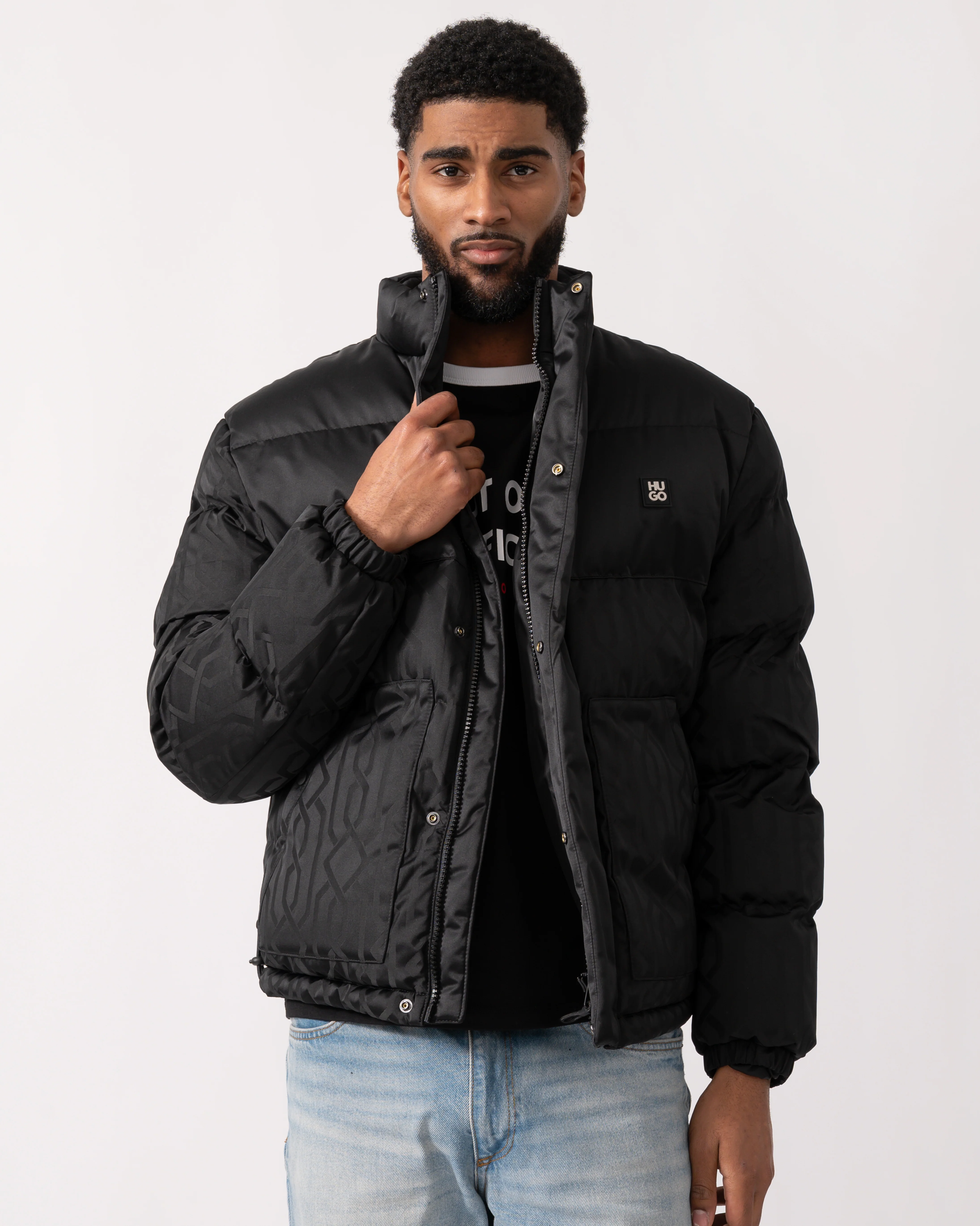 HUGO Balto2541 Mens Jacket - Black 001 - Image 3