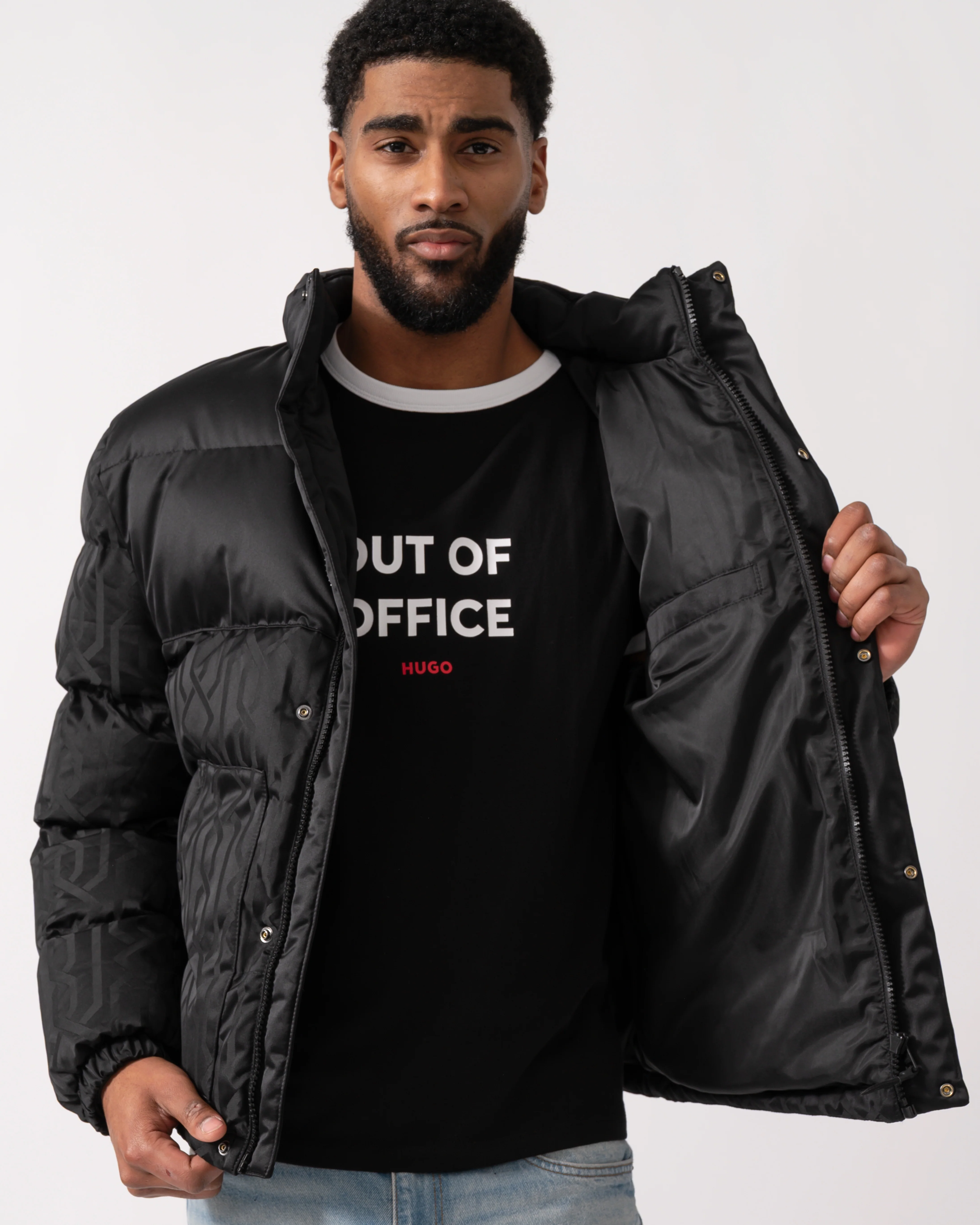 HUGO Balto2541 Mens Jacket - Black 001 - Image 4