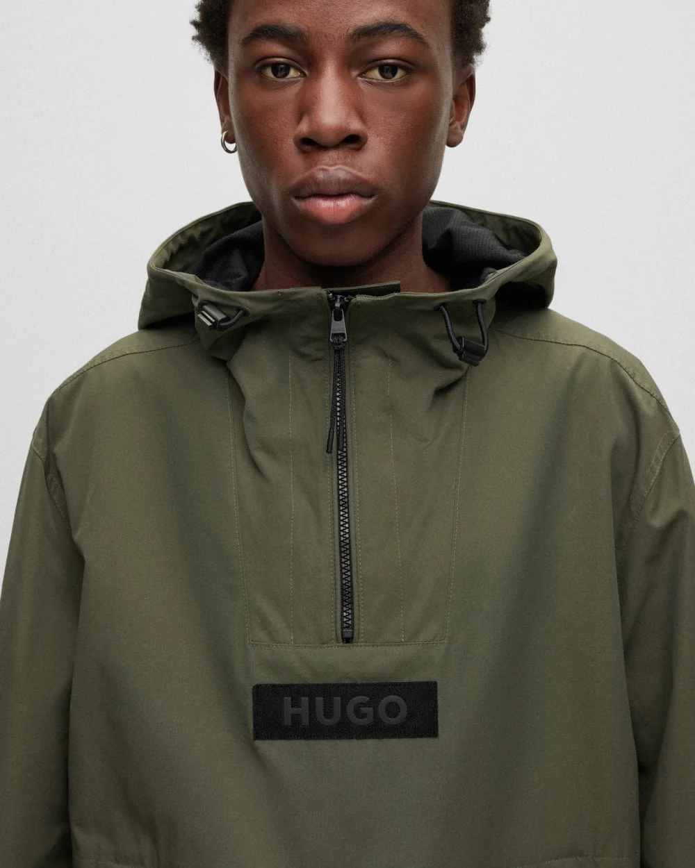 HUGO Breaker2321 Mens Water Repellent Hooded Jacket - Image 2