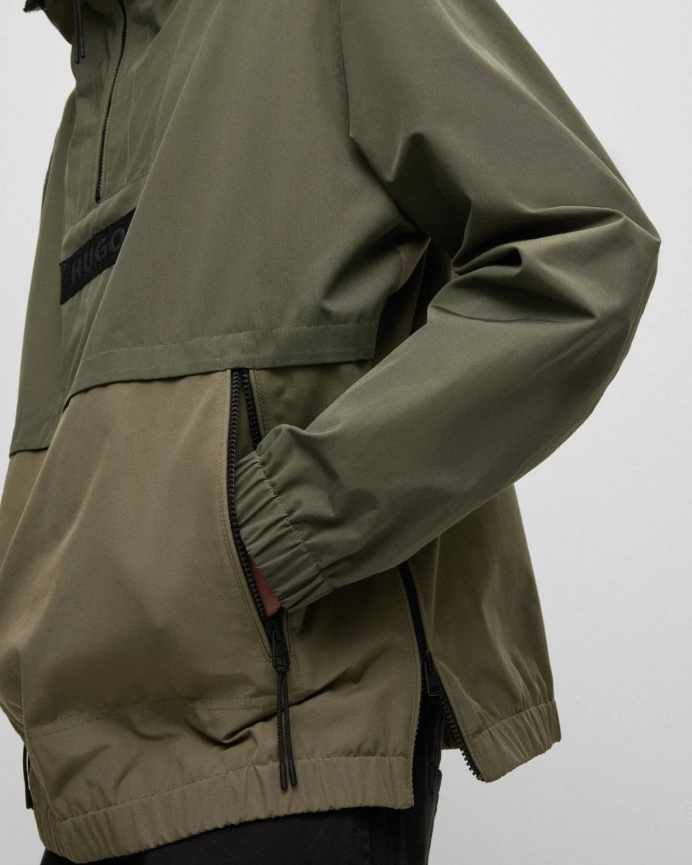 HUGO Breaker2321 Mens Water Repellent Hooded Jacket - Image 4
