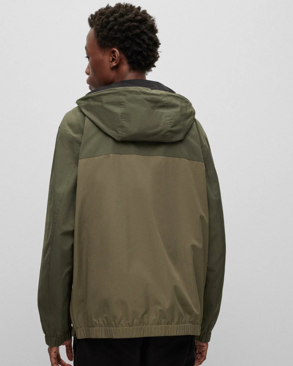 HUGO Breaker2321 Mens Water Repellent Hooded Jacket - Image 5