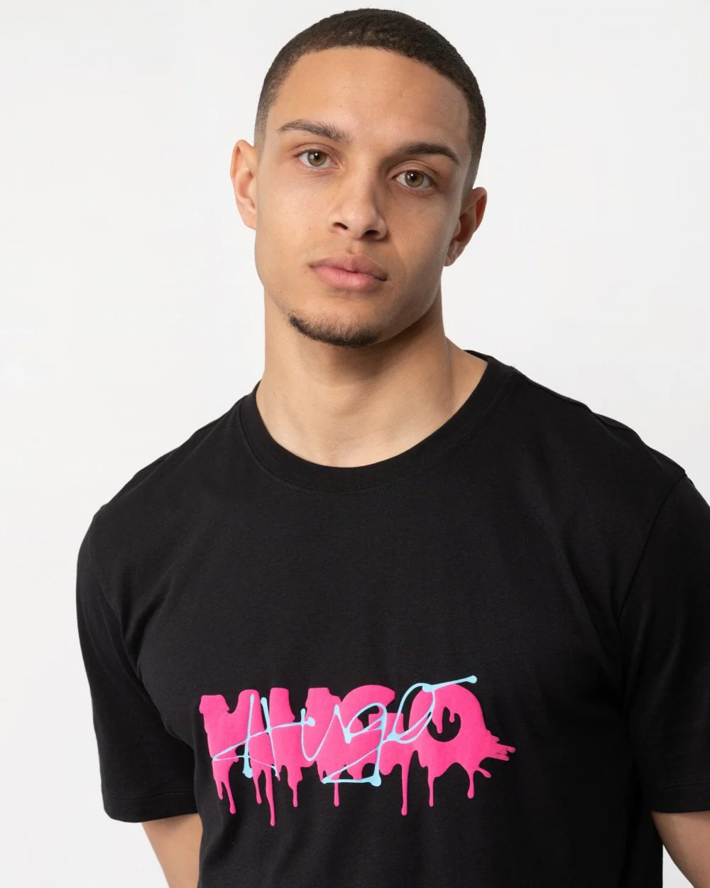 HUGO Dacation Mens Graphic Logo T-Shirt - Image 2