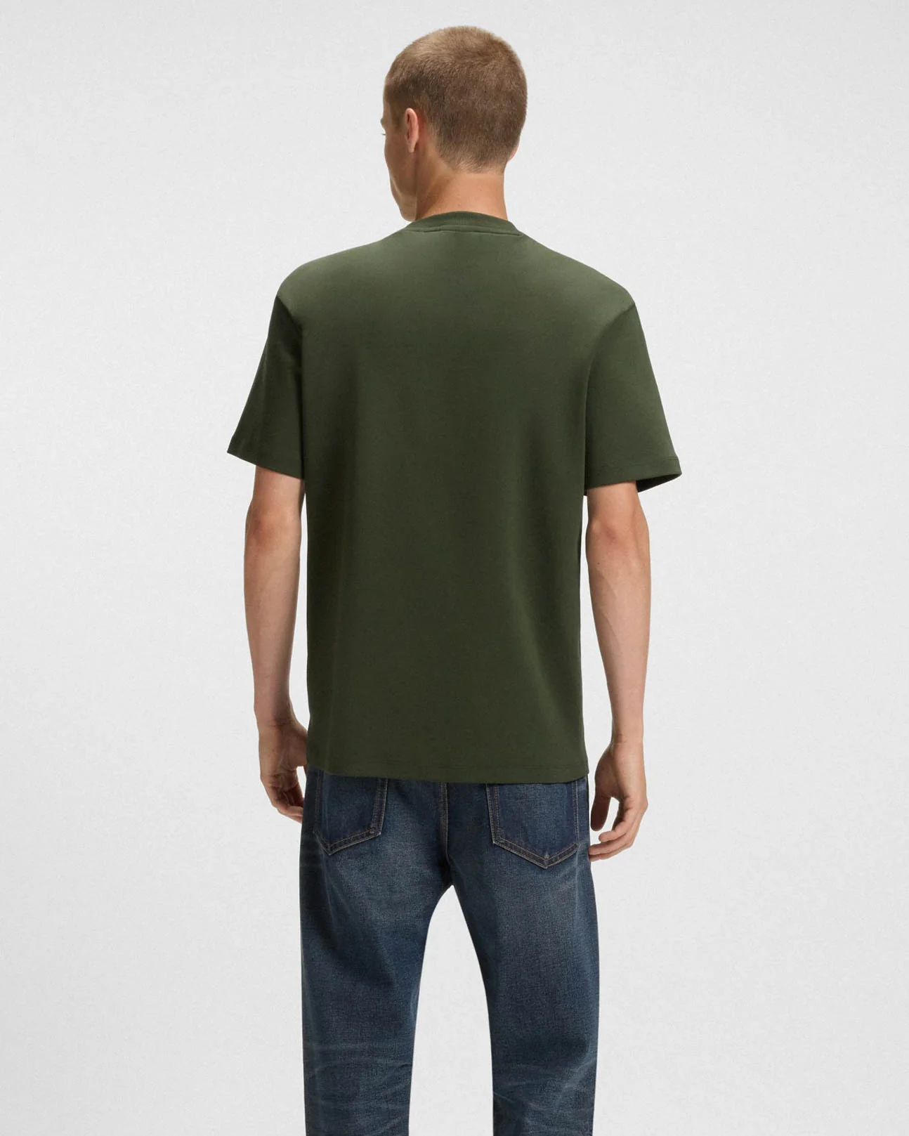 HUGO Dalile Mens T-Shirt - Dark Green 309 - Image 2