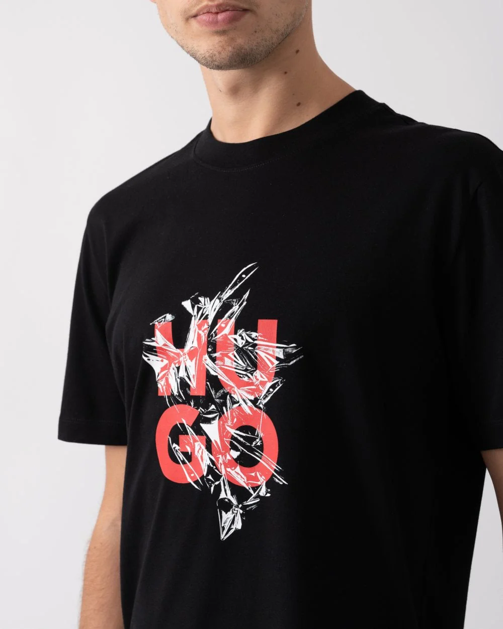 HUGO Daltorip Mens Logo Graphic T-Shirt - Image 2