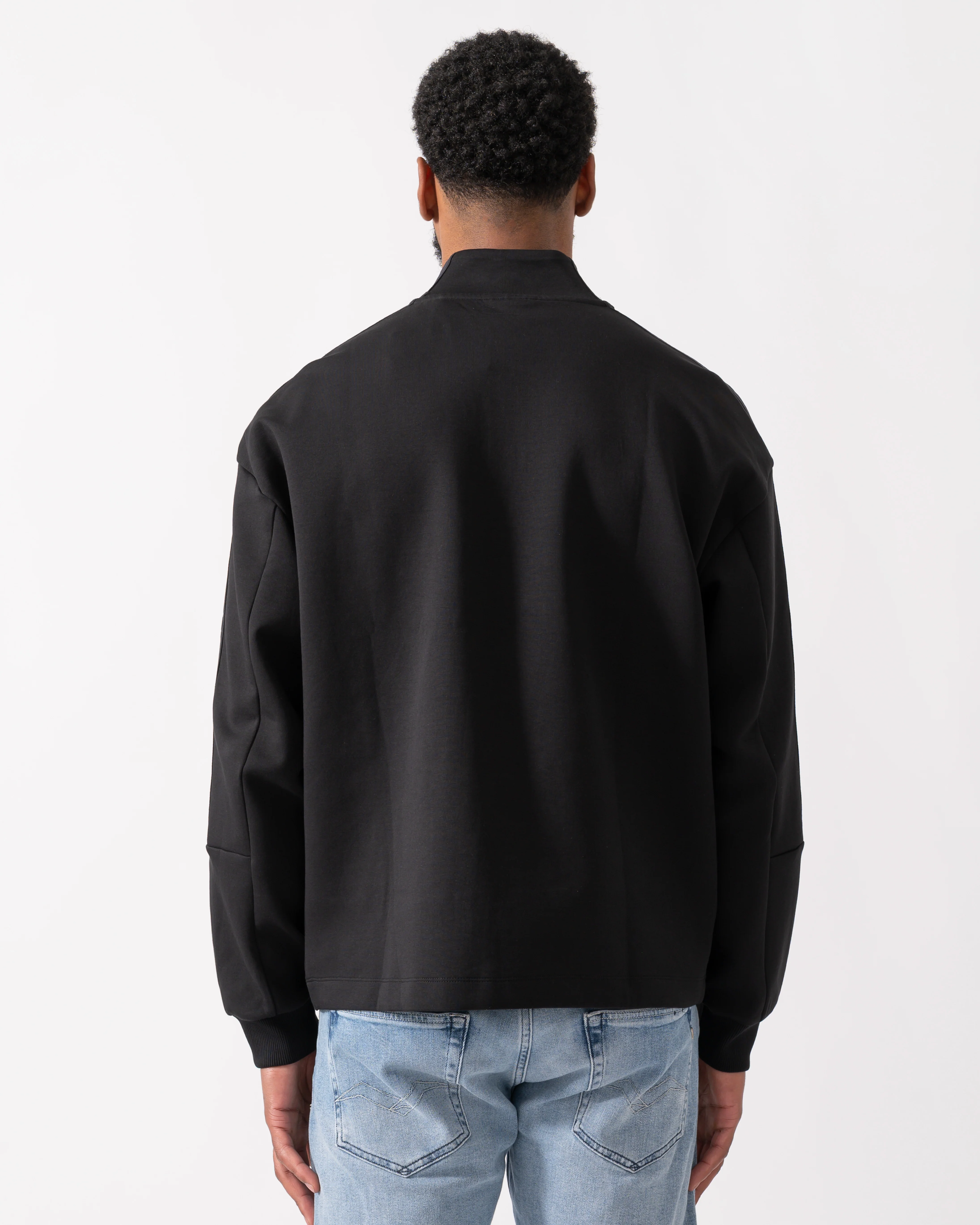 HUGO Danovotop Mens Sweatshirt - Black 001 - Image 5