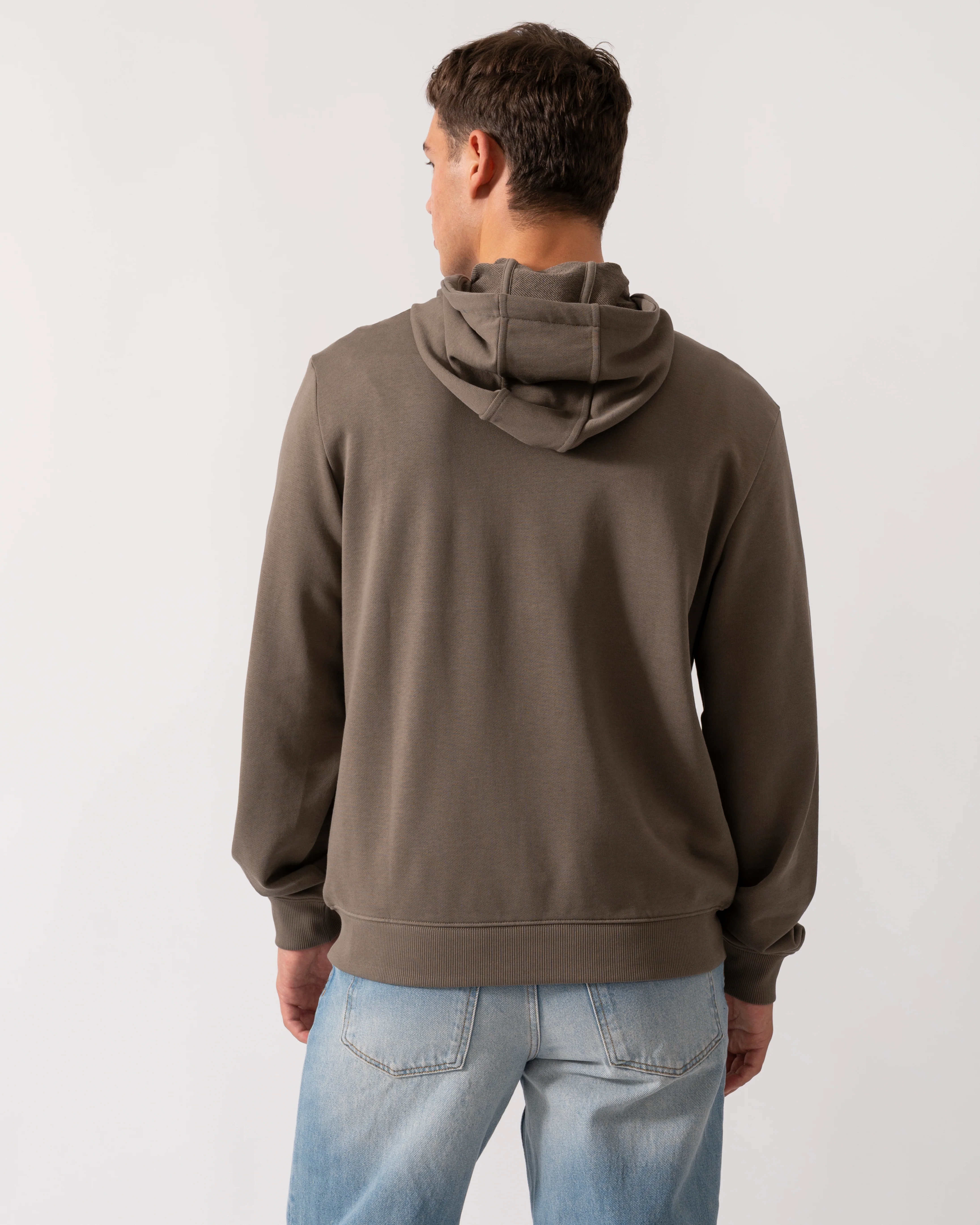 HUGO Daple212 Mens Zip Through Hoodie - Medium Grey 032 - Image 4