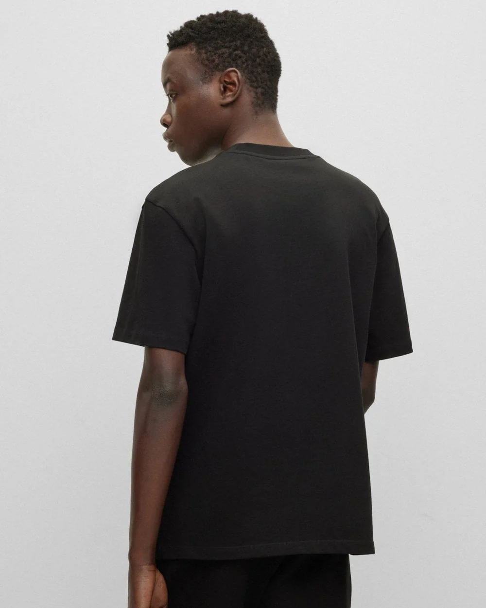 HUGO Dapolino Mens T-Shirt NOS - Black 001 - Image 4