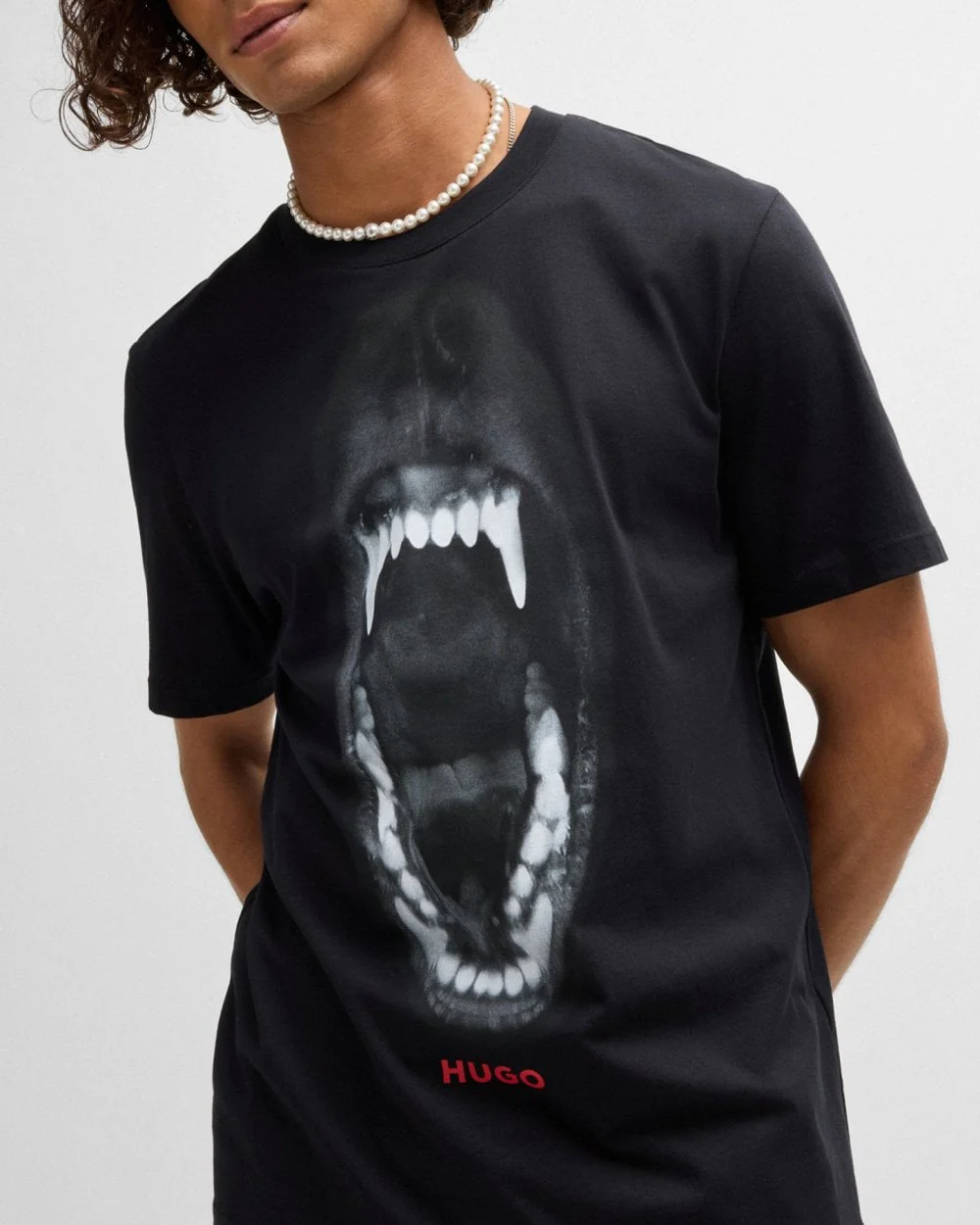 HUGO Dayaking Mens Graphic Print T-Shirt - Image 2