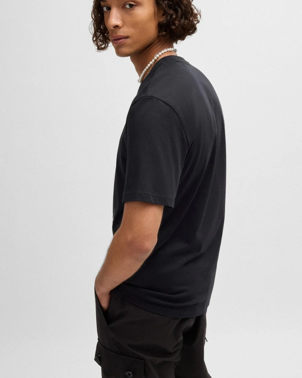 HUGO Dayaking Mens Graphic Print T-Shirt - Image 4