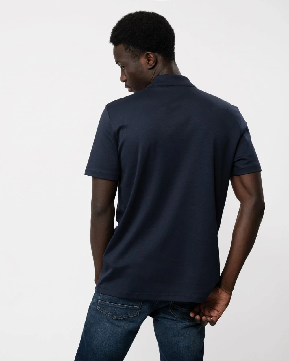 HUGO Deresom241 Mens Short Sleeve Zip Polo - Image 4