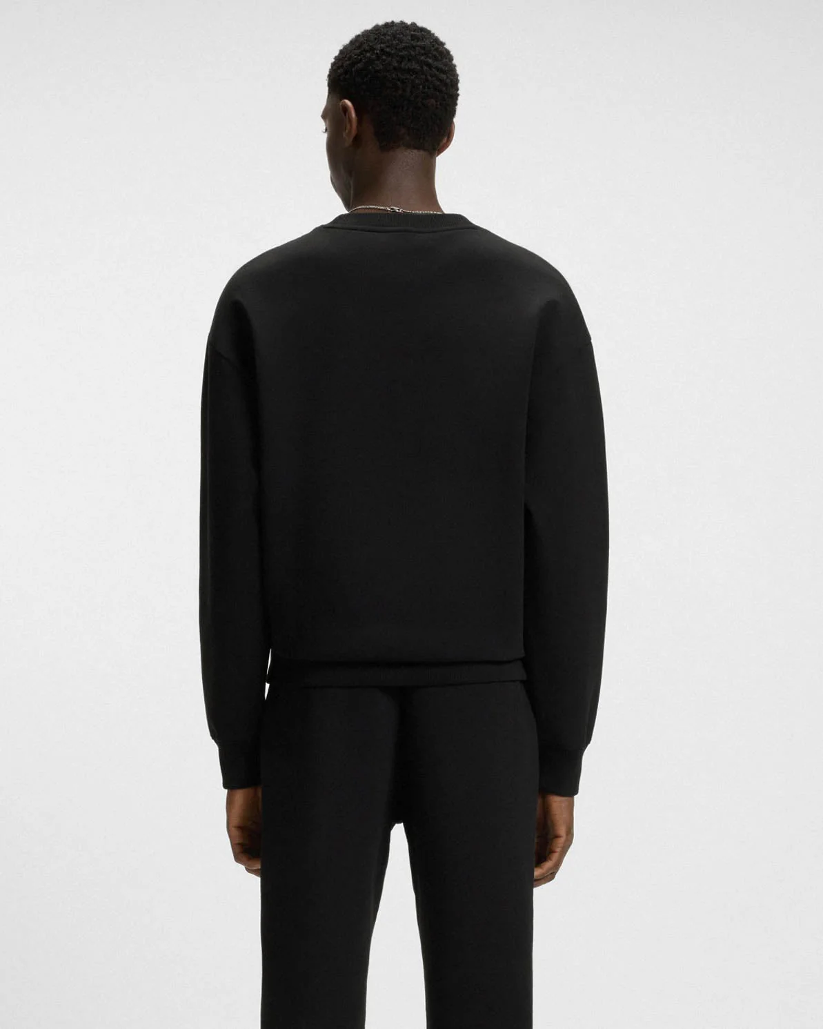 HUGO Dettil Mens Sweatshirt - Black 002 - Image 4