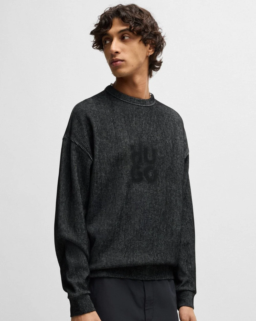 HUGO Dinkam Mens Crew Neck Sweatshirt