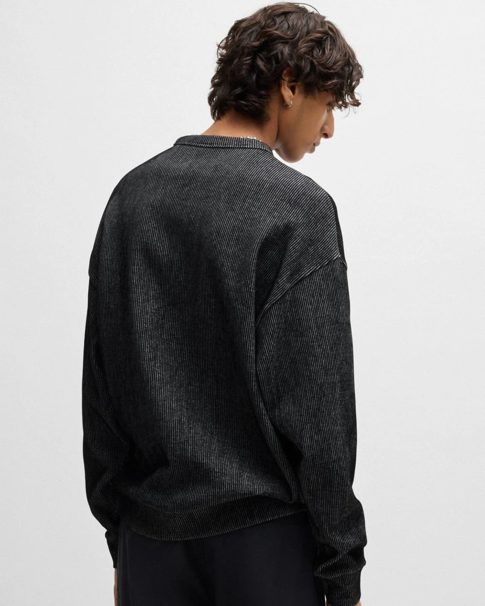 HUGO Dinkam Mens Crew Neck Sweatshirt - Image 4