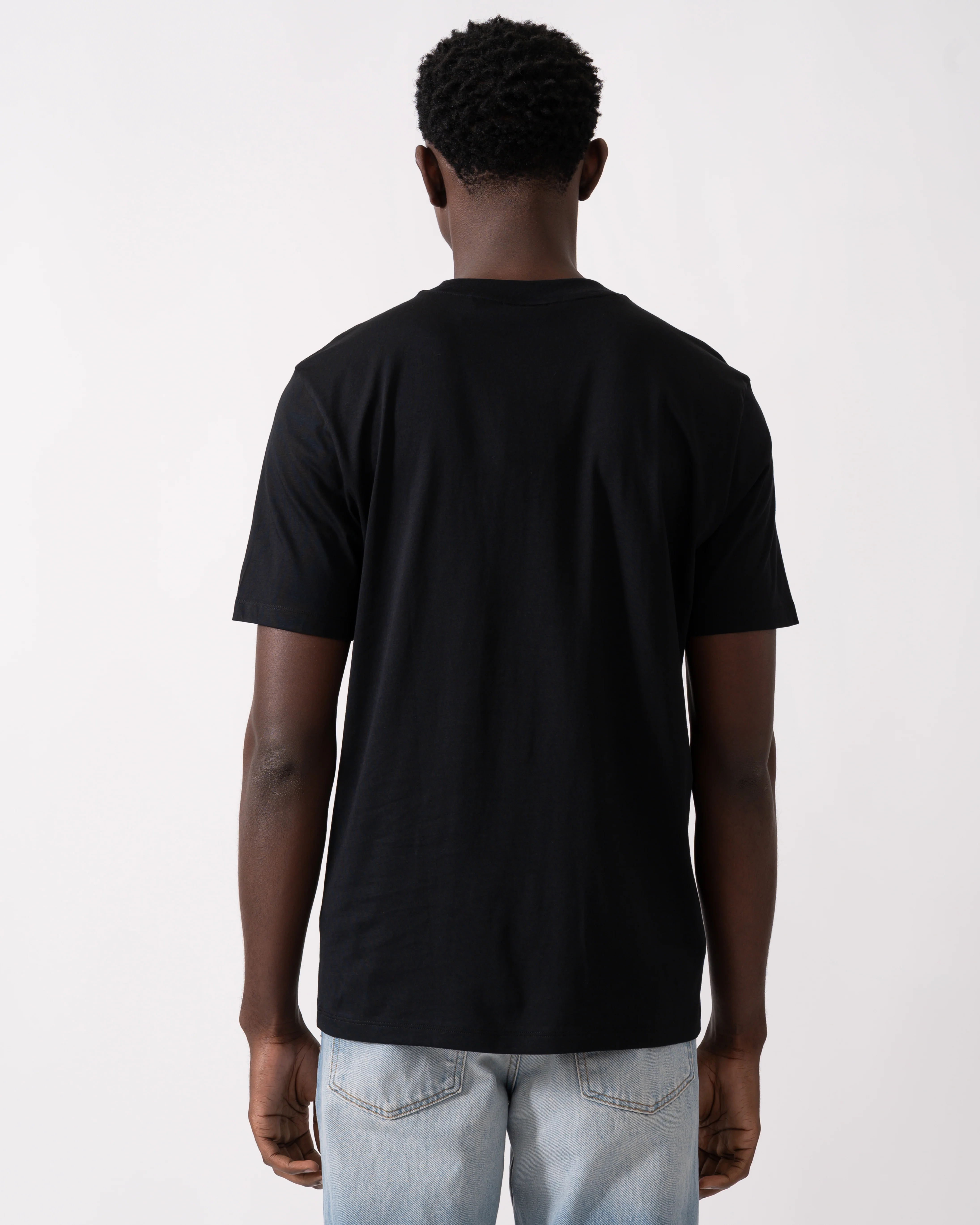 HUGO Dobero Mens Graphic Print T-Shirt - Black 001 - Image 4