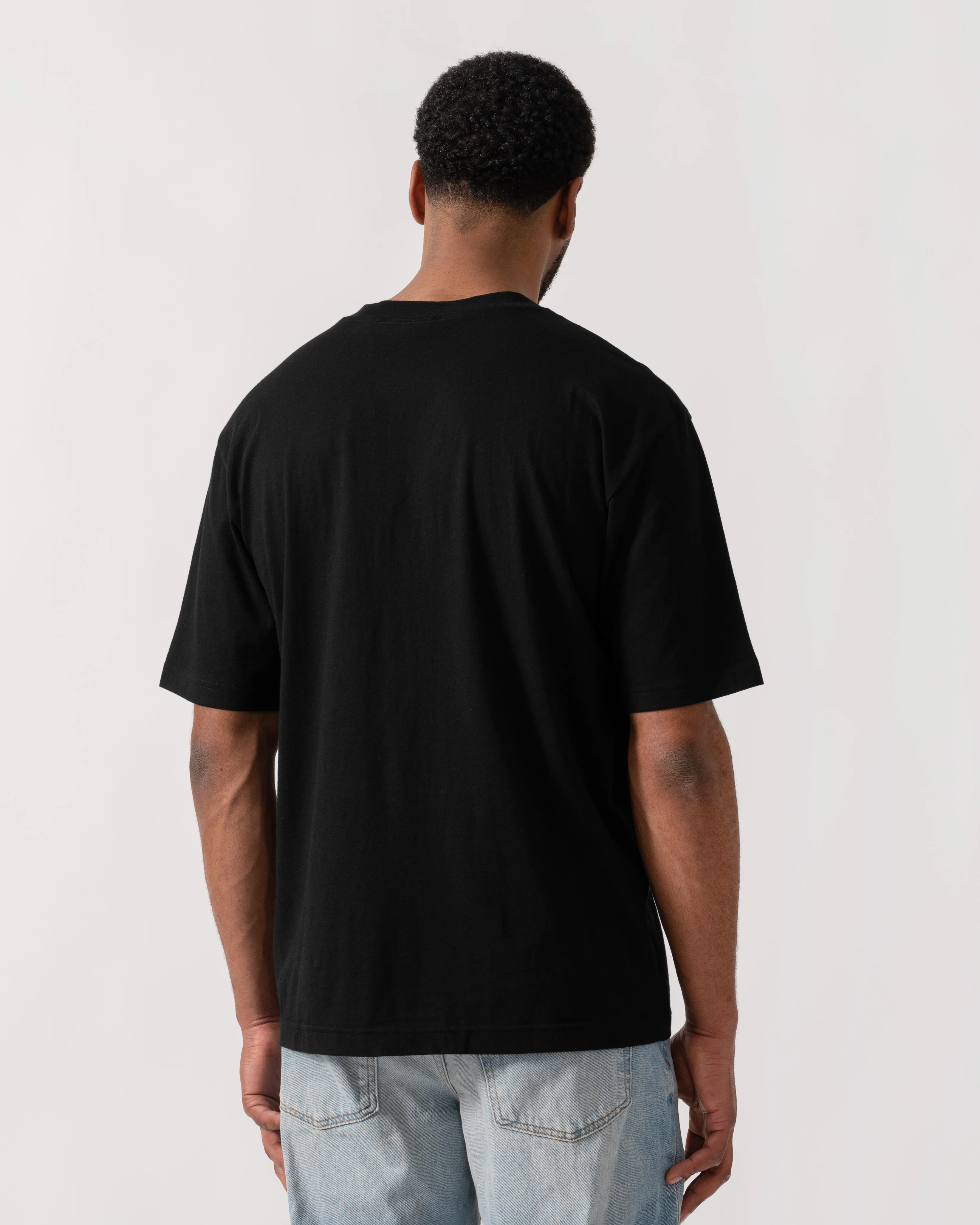 HUGO Dodger Mens Printed-Artwork T-Shirt in Cotton Jersey - Black 001 - Image 4