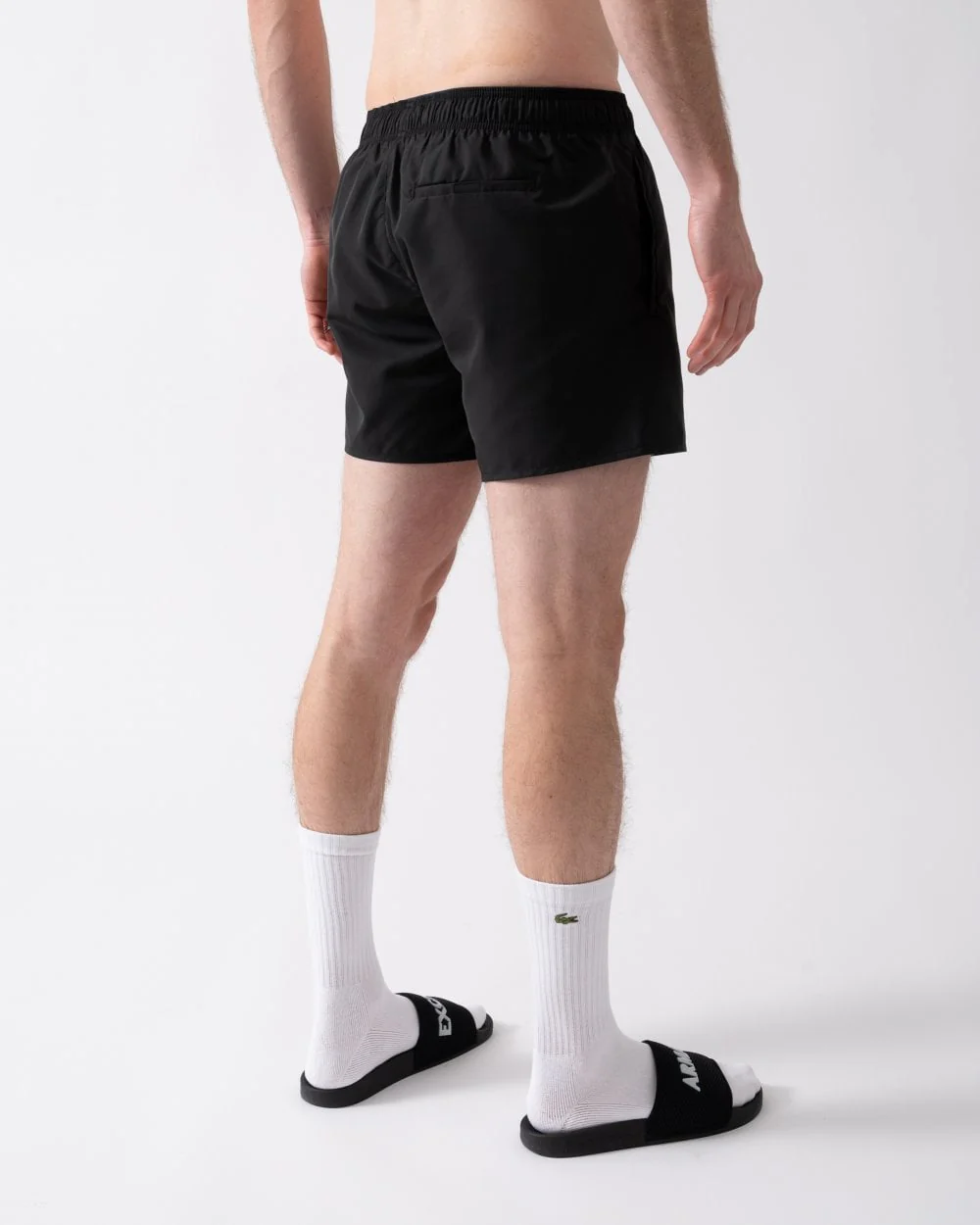 HUGO DODO Mens Fully Lined Swim Shorts with Logo Detail - Image 4