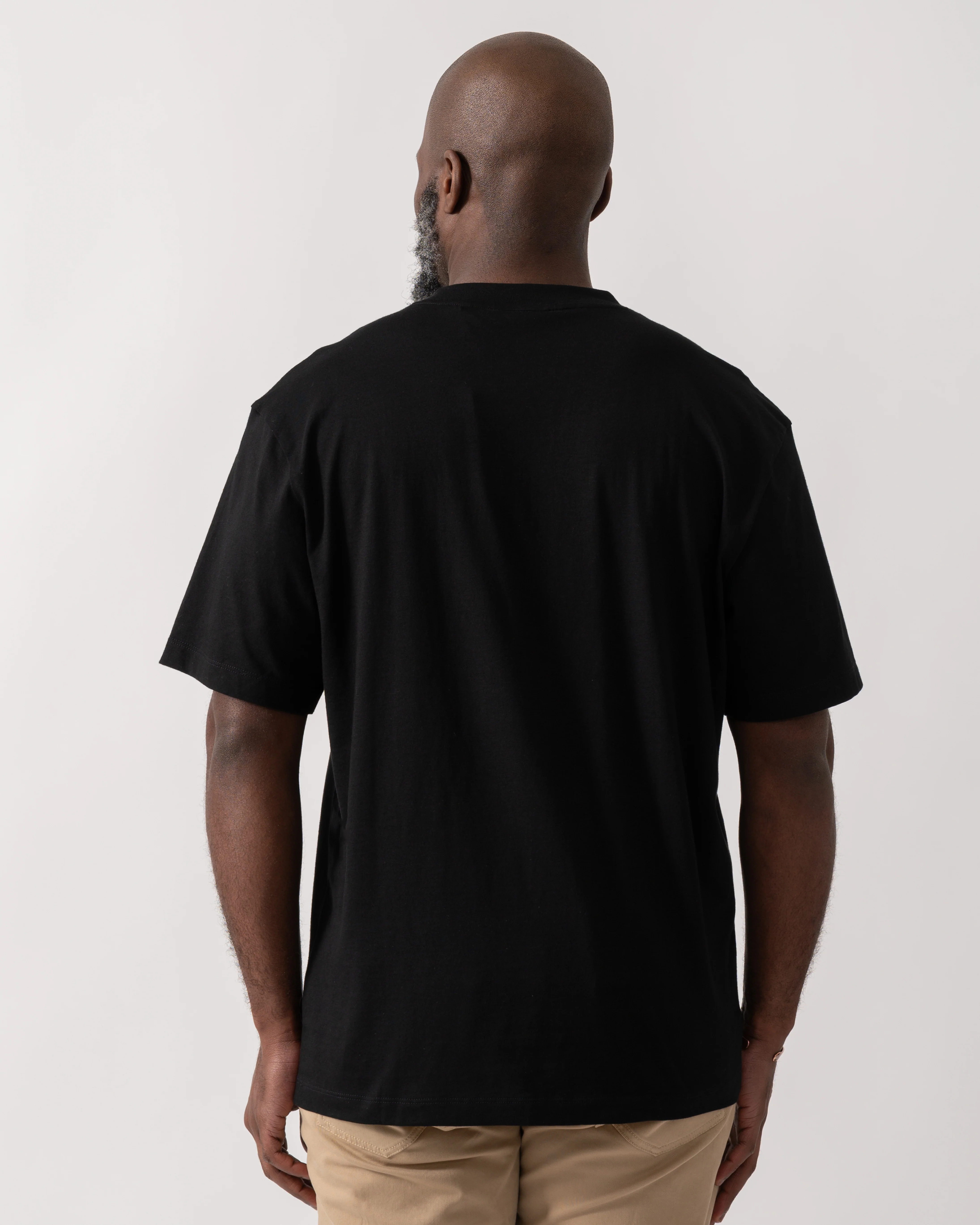 HUGO Doreston Mens Graphic T-Shirt - Black 001 - Image 4