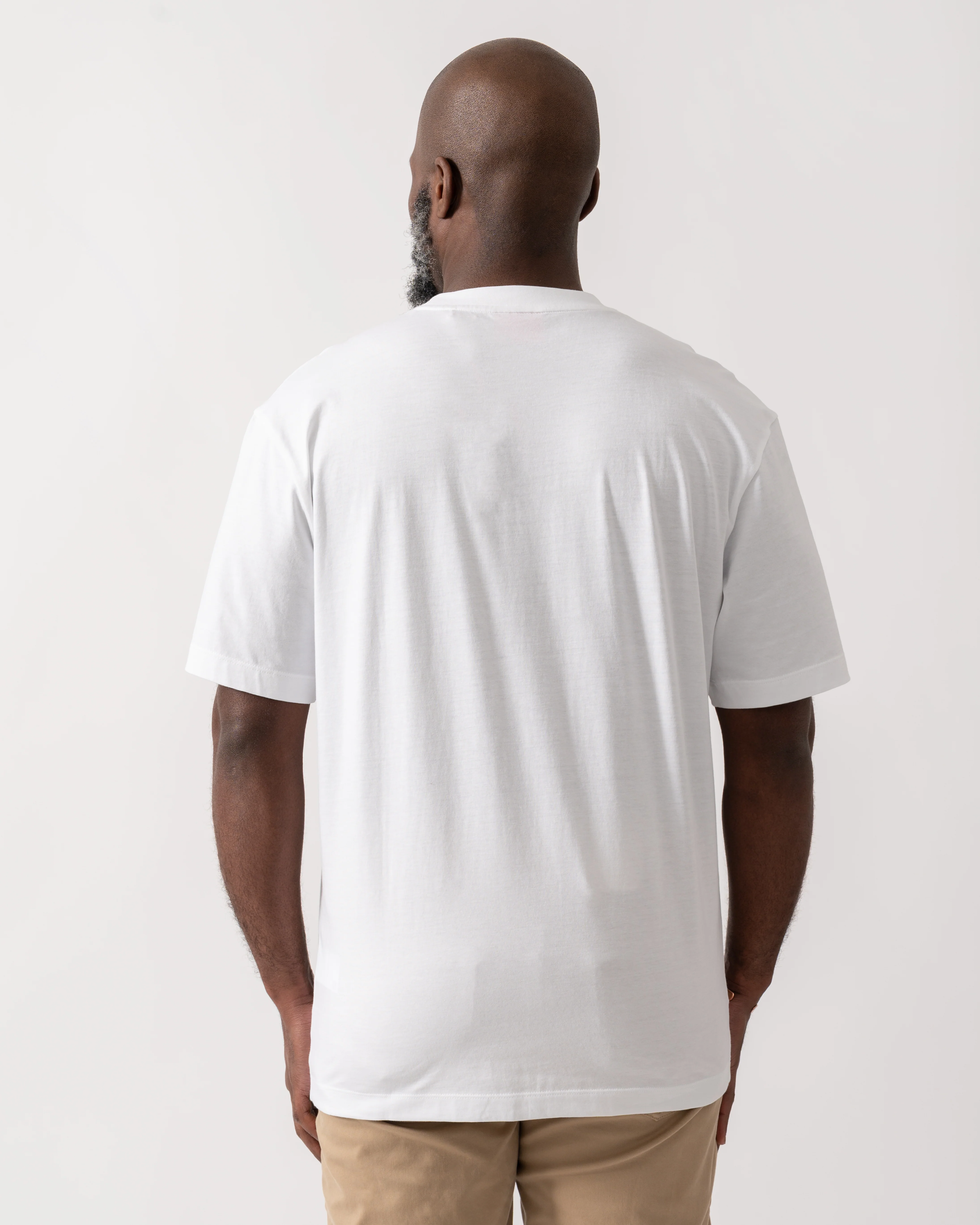 HUGO Doreston Mens Graphic T-Shirt - White 100 - Image 4