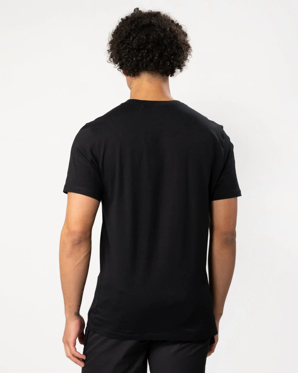 HUGO Dulive Mens Flame Print Graphic Logo T-Shirt - Image 4