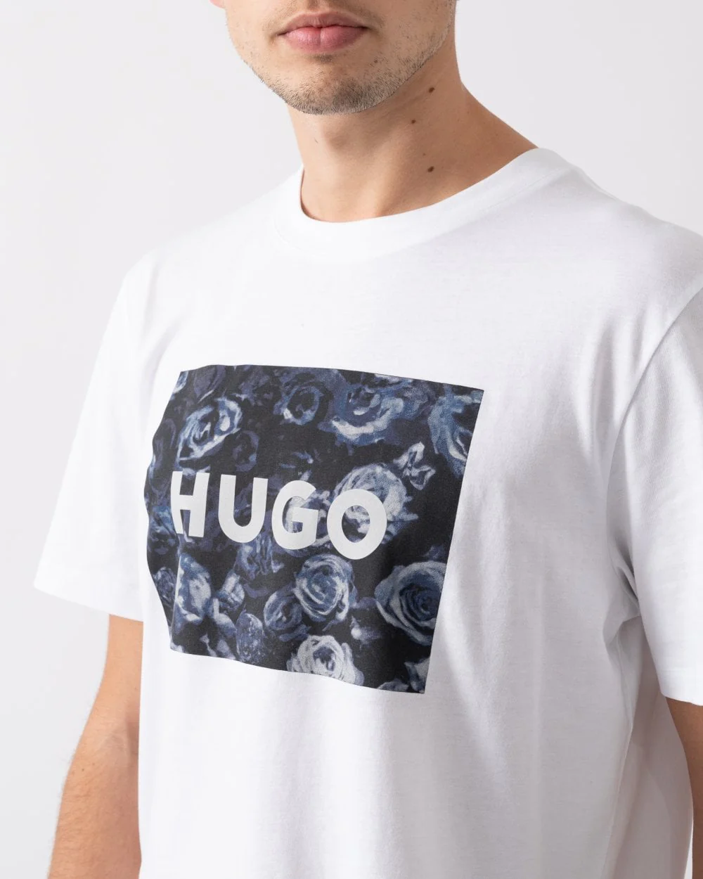 HUGO Dulive Mens Graphic Print T-Shirt - Image 2