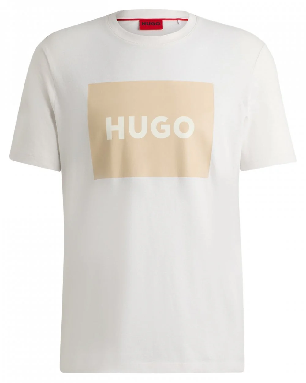 HUGO Dulive222 Mens Large Label Logo T-Shirt - Image 5