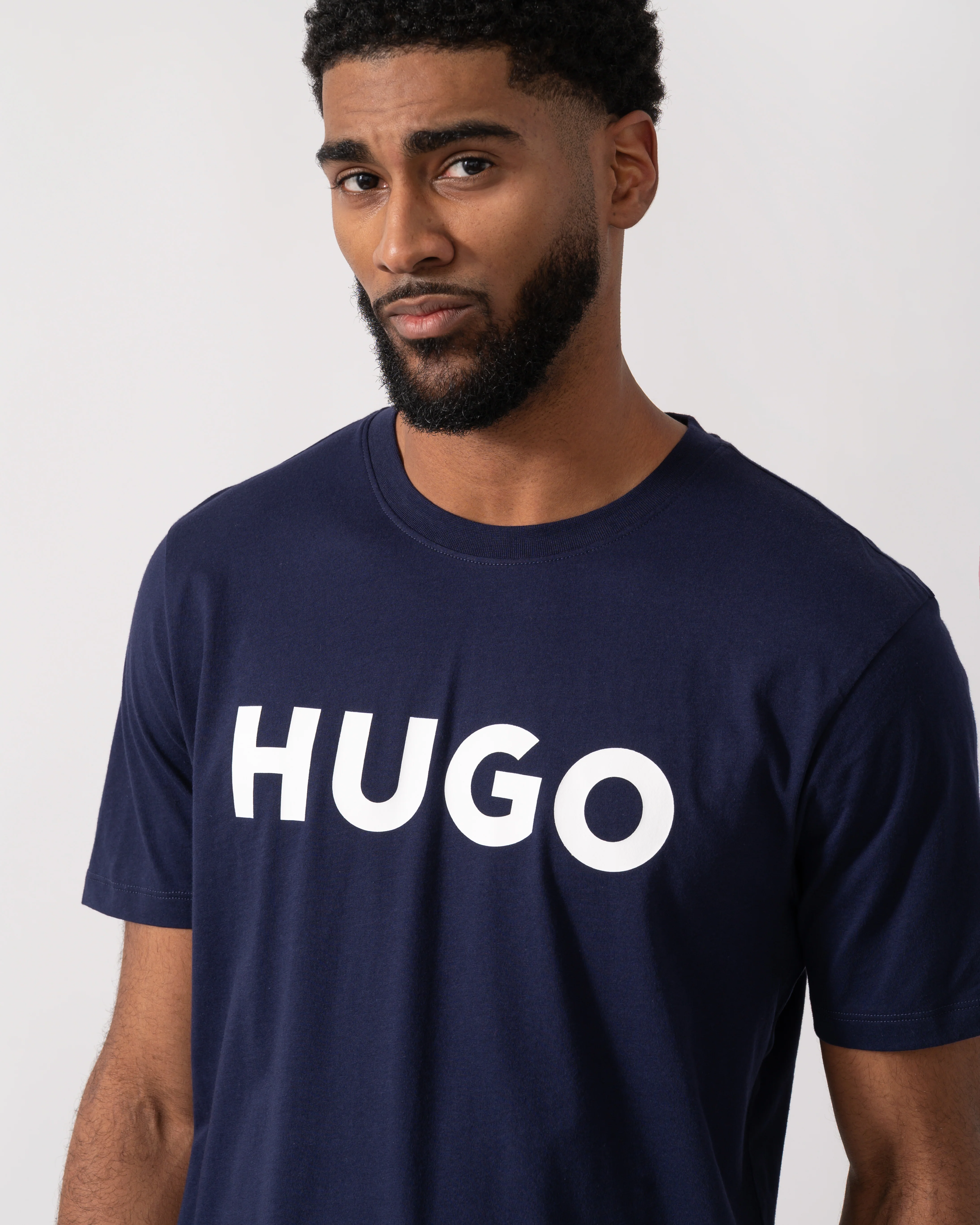 HUGO Dulivio Mens T-Shirt - Navy 418 - Image 3