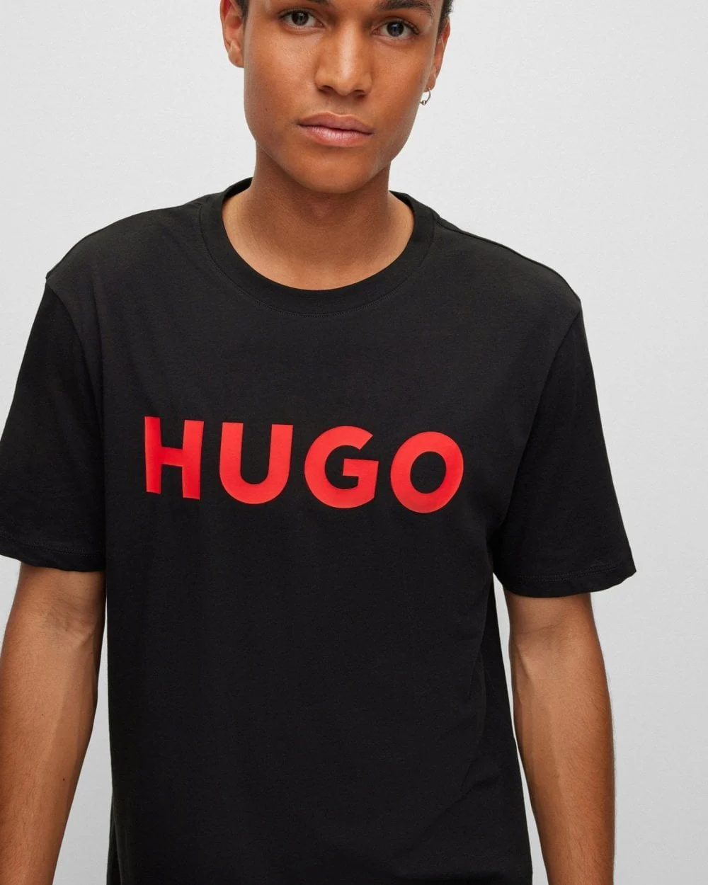 HUGO Dulivio Mens T-Shirt NOS - Black 001 - Image 2