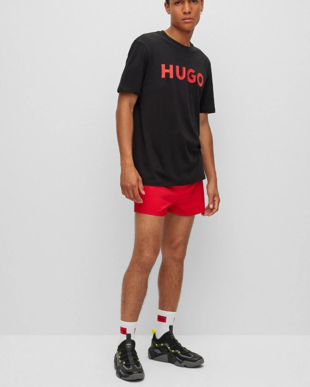 HUGO Dulivio Mens T-Shirt NOS - Black 001 - Image 3