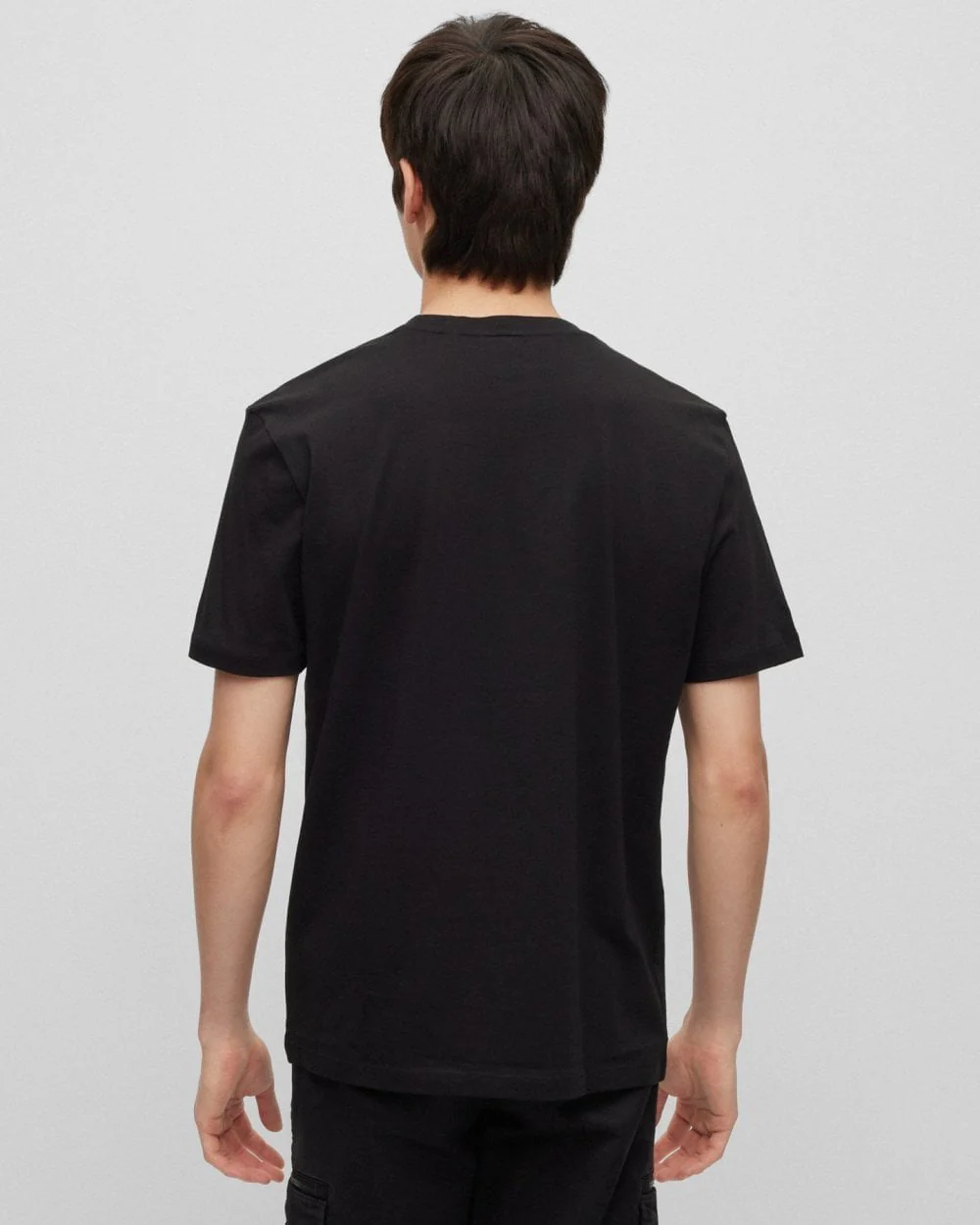 HUGO Dulivio Mens T-Shirt NOS - Black 002 - Image 4