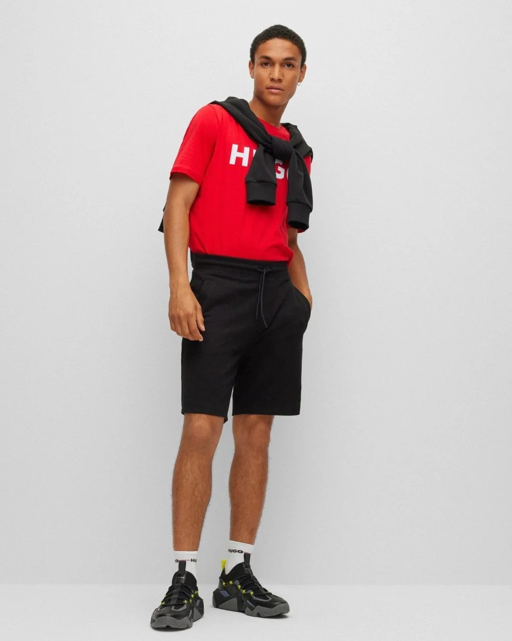 HUGO Dulivio Mens T-Shirt NOS - Red 693 - Image 3
