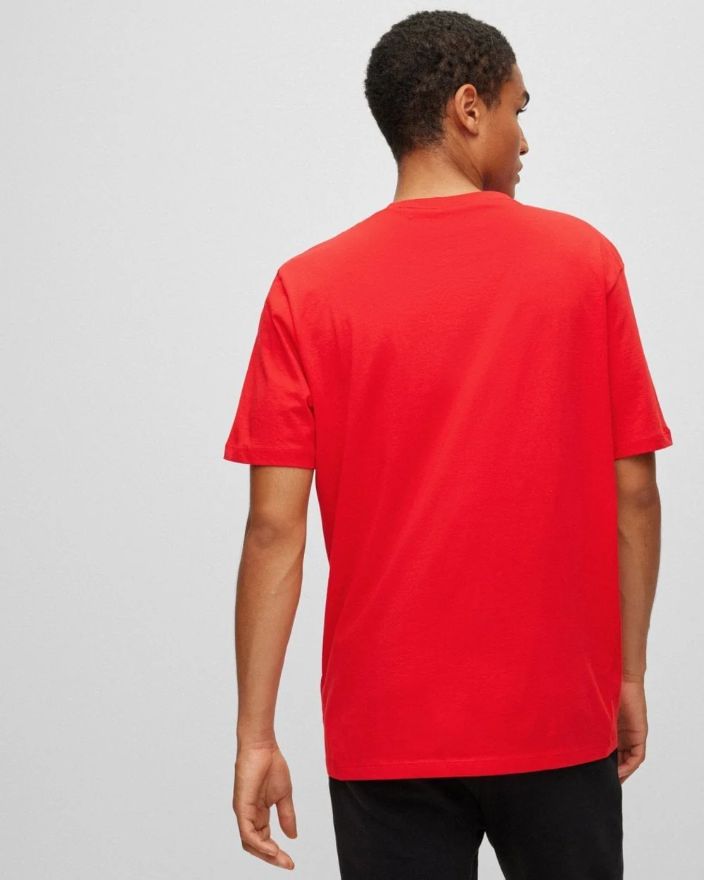 HUGO Dulivio Mens T-Shirt NOS - Red 693 - Image 4