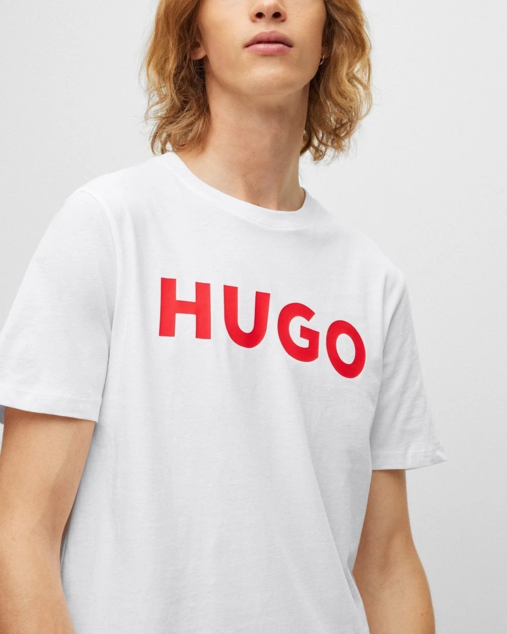 HUGO Dulivio Mens T-Shirt NOS - White 100 - Image 2