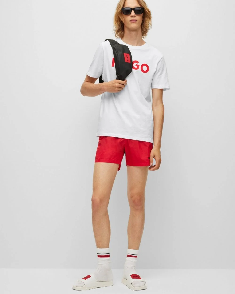 HUGO Dulivio Mens T-Shirt NOS - White 100 - Image 3