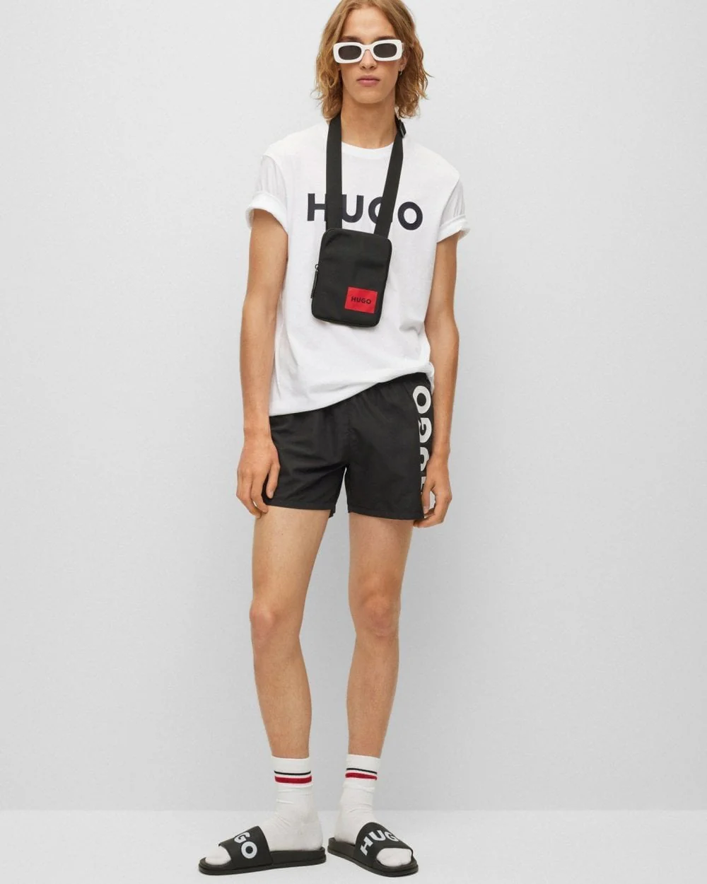 HUGO Dulivio Mens T-Shirt NOS - White 120 - Image 2