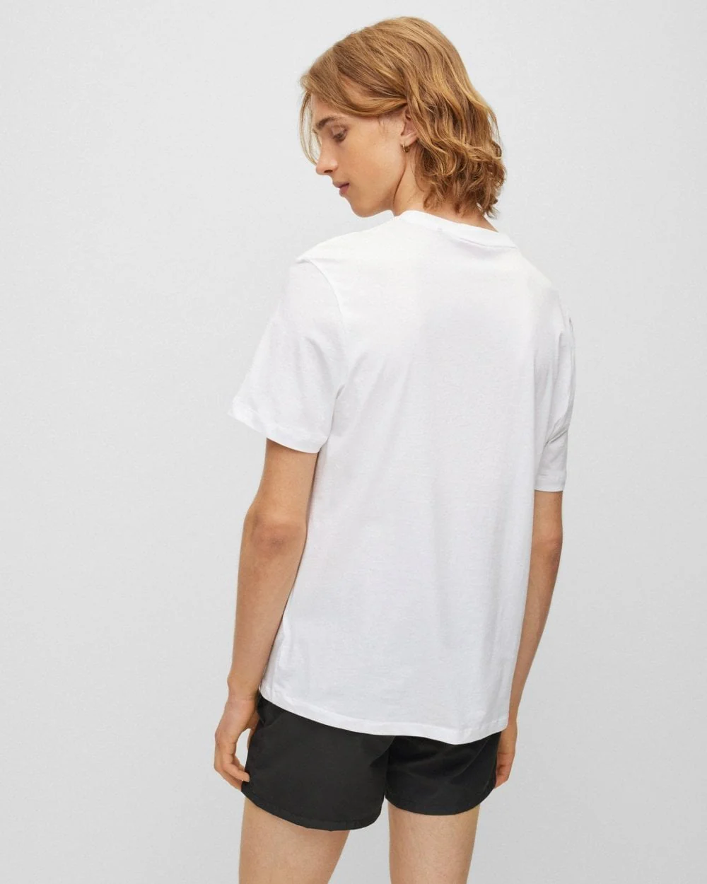 HUGO Dulivio Mens T-Shirt NOS - White 120 - Image 3