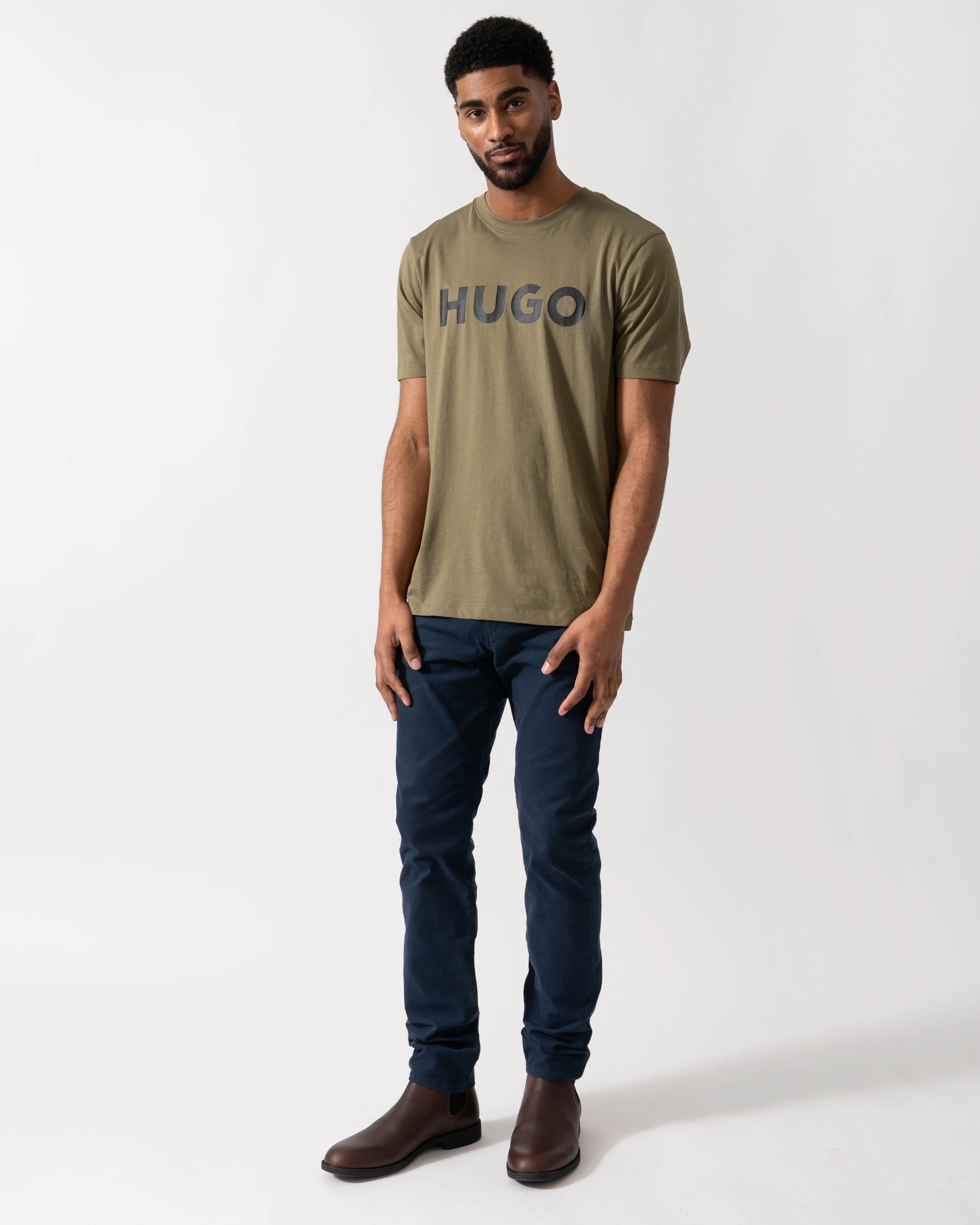 HUGO Dulivio Mens T-Shirt - Open Green 389 - Image 2