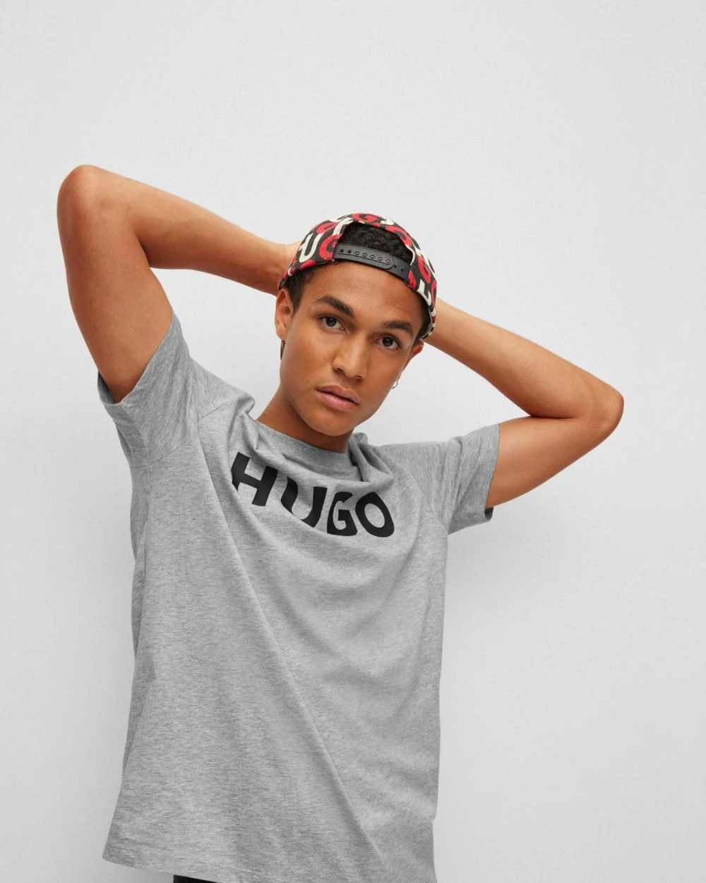 HUGO Dulivio Mens T-Shirt - Open Grey 062 - Image 2