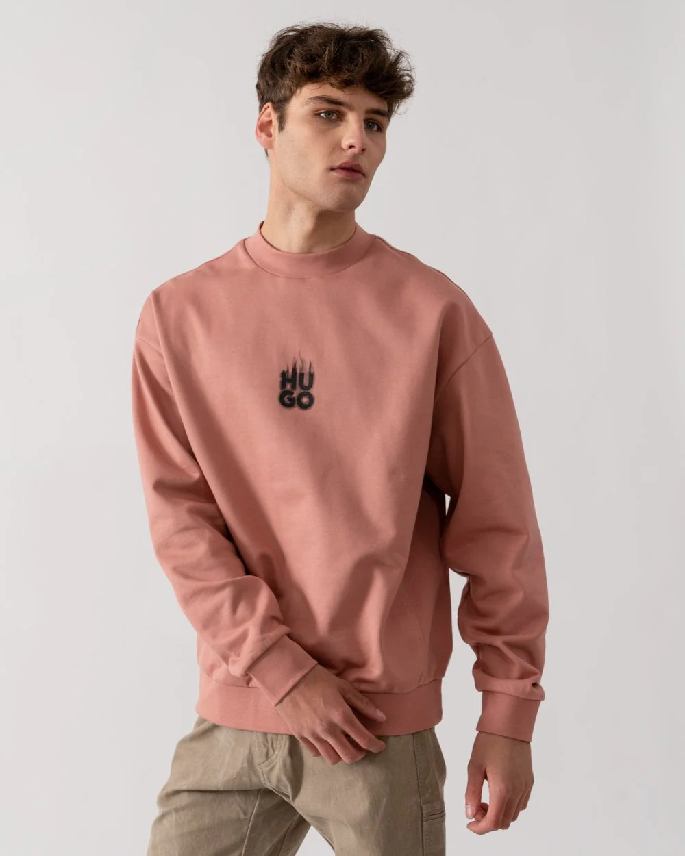 HUGO Durungu Mens Crew Neck Sweatshirt - Image 4