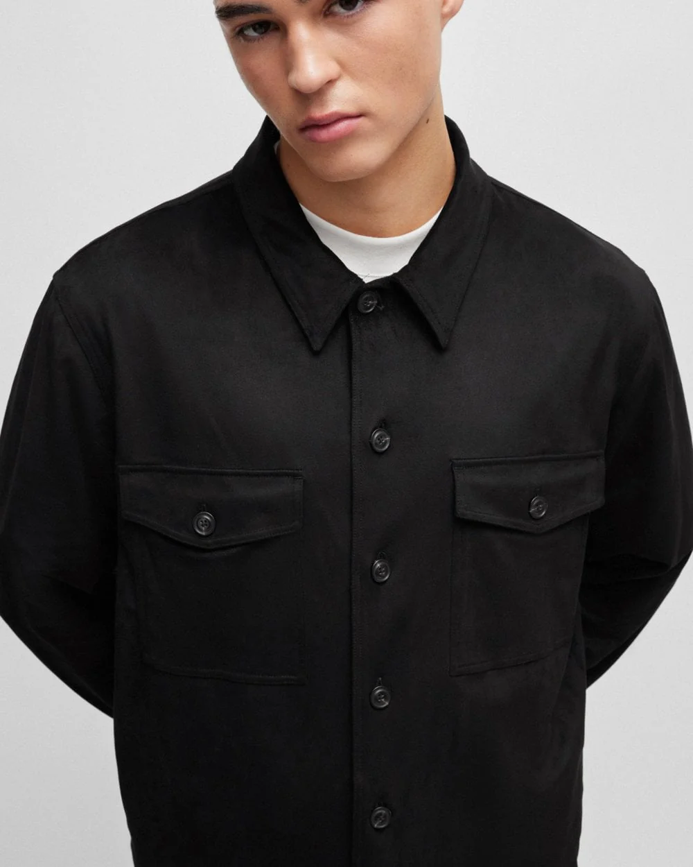 HUGO Enalu Mens Overshirt - Image 5