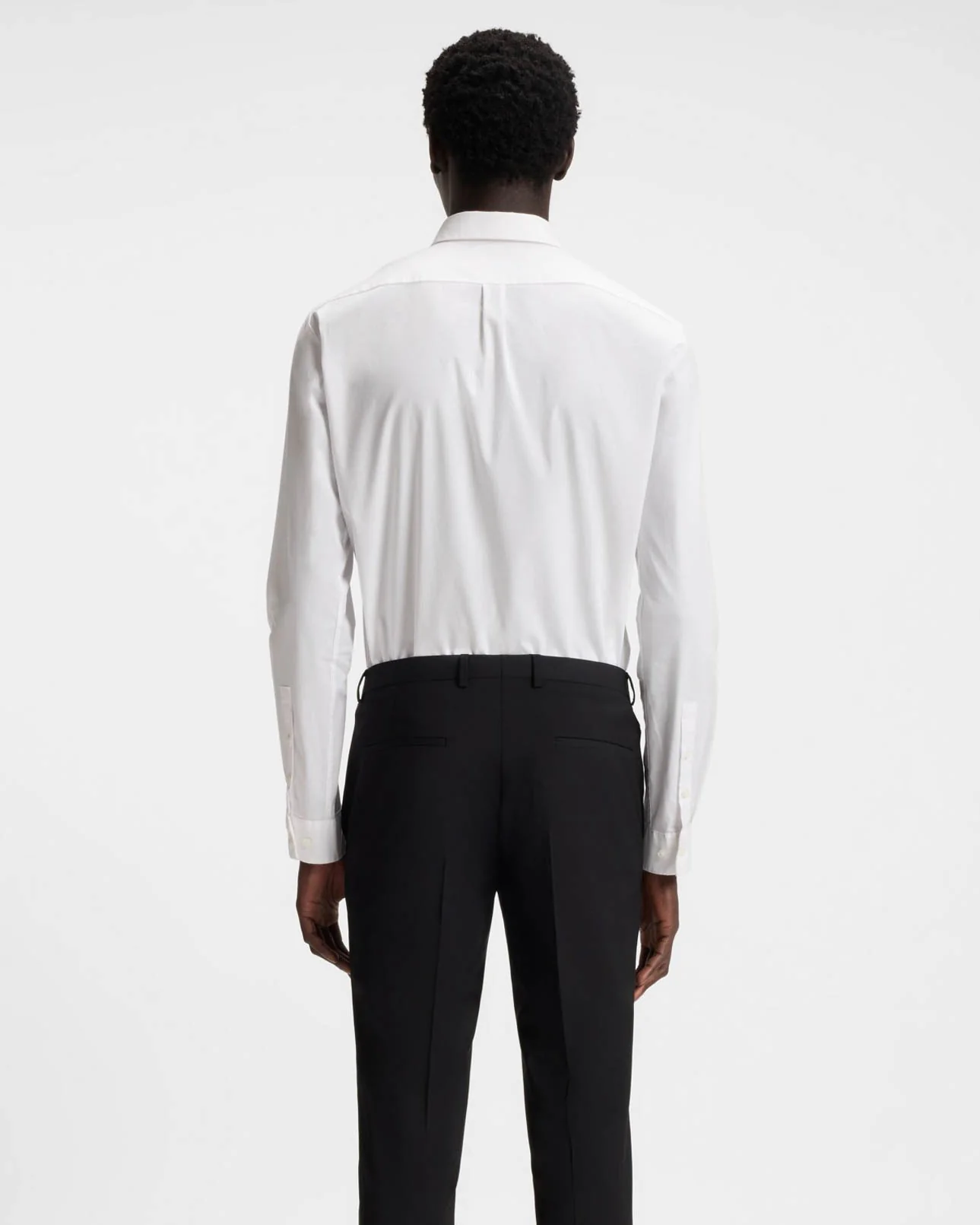 HUGO Ero3 Mens Long Sleeve Shirt - Open White 199 - Image 3
