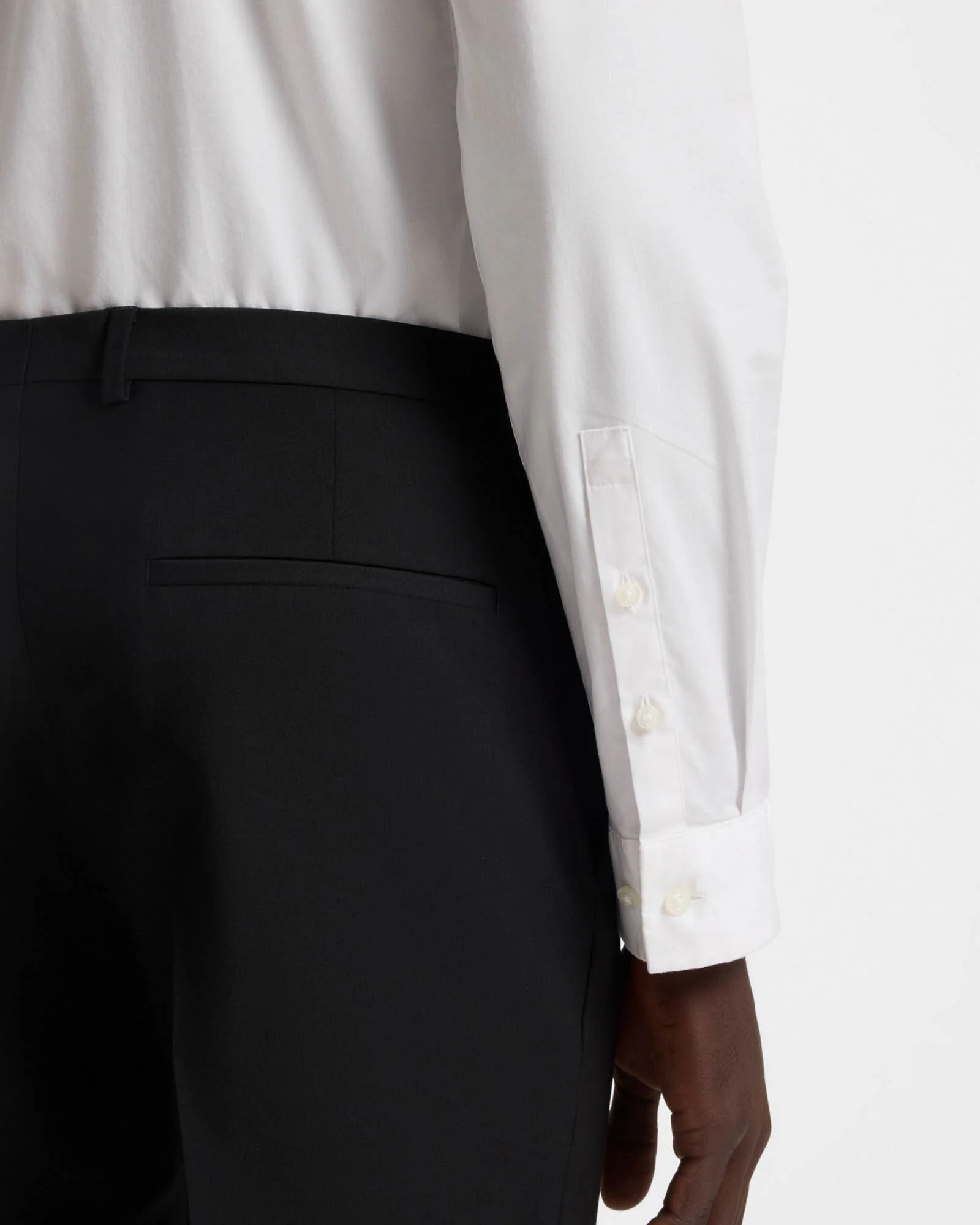 HUGO Ero3 Mens Long Sleeve Shirt - Open White 199 - Image 4