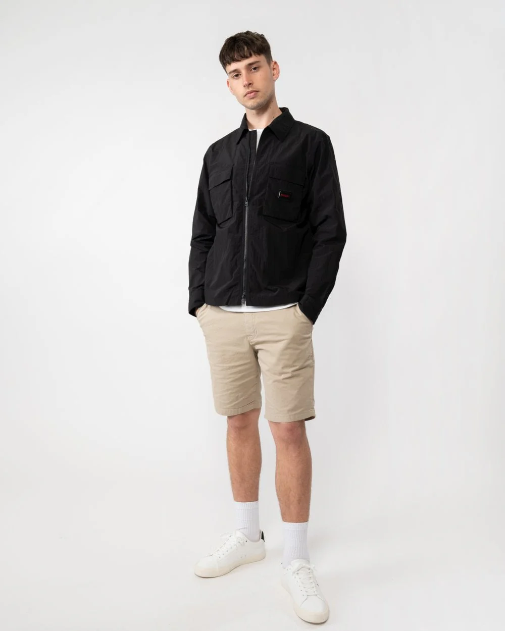 HUGO Eselio Mens Zip Overshirt - Image 2