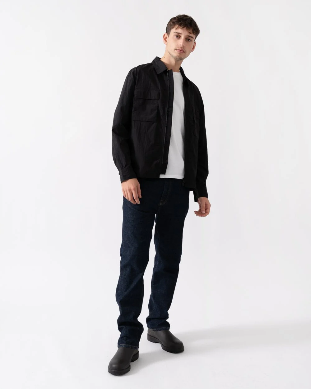 HUGO Eselio Mens Zip Up Overshirt - Image 3