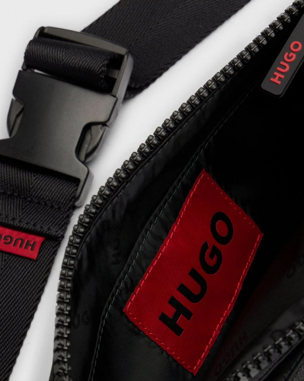 HUGO Ethon 2.0 Mens Belt Bag with Red Logo Patch NOS - Image 4