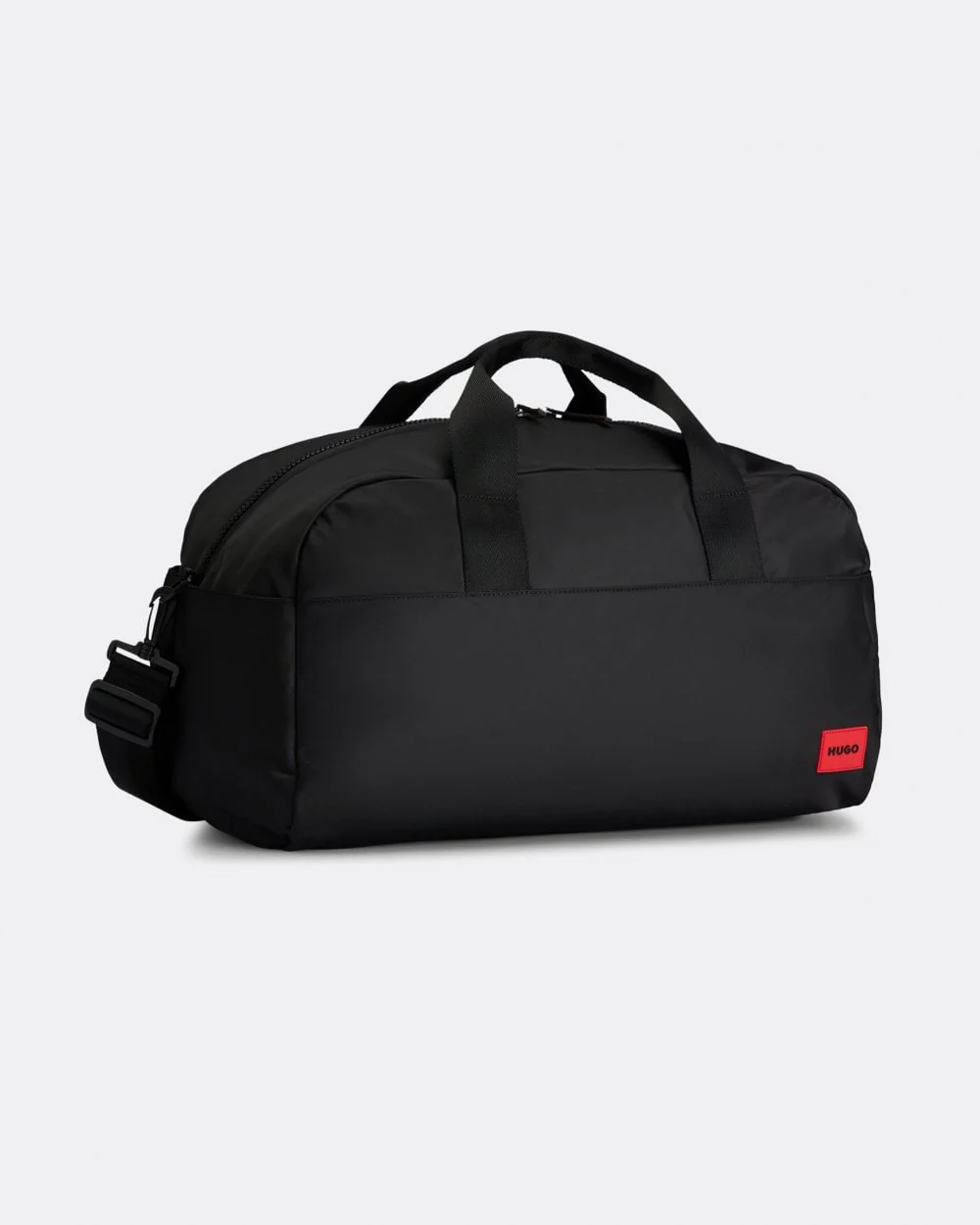 HUGO Ethon 2.0N Mens Recycled Fabric Holdall With Red Logo Patch - Image 3