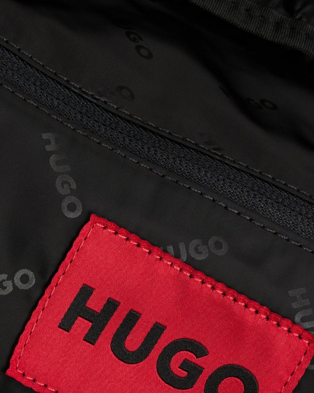 HUGO Ethon 2.0N Mens Recycled Fabric Holdall With Red Logo Patch - Image 4